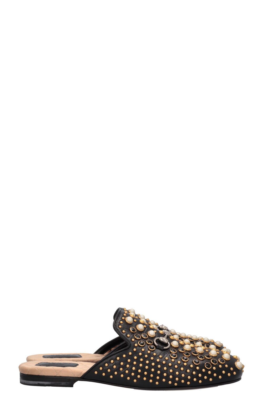GUCCI Princetown Studded Mules Black