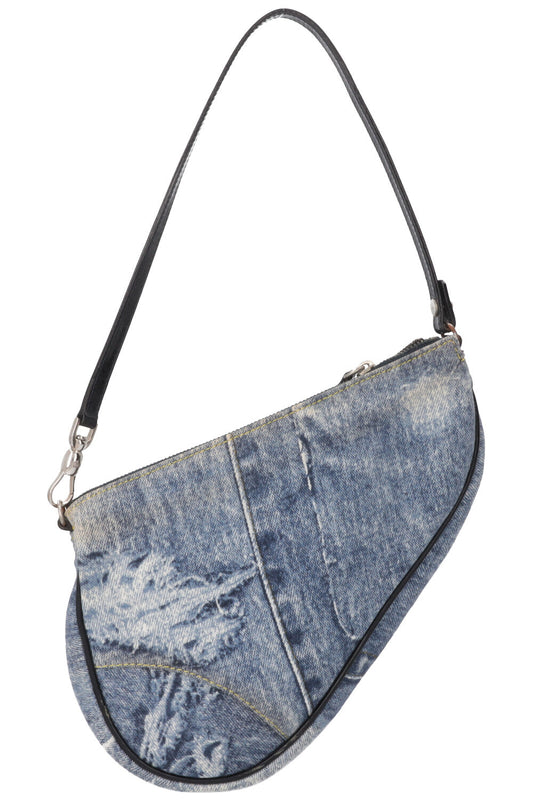 Dior Saddle Bag Denim Handbag