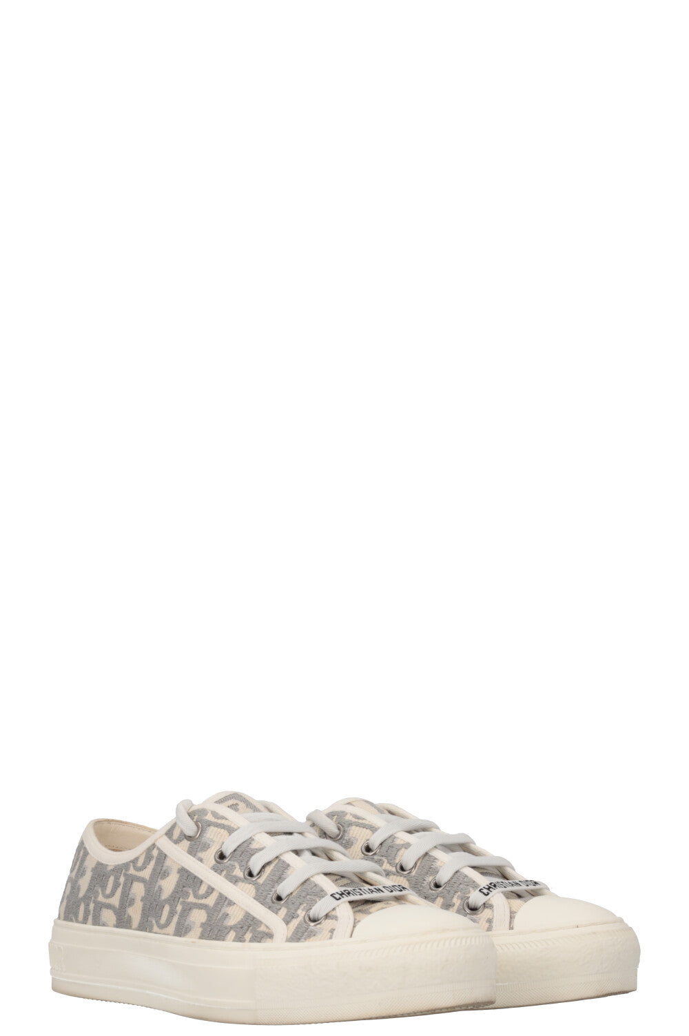 Dior Handbag Walk`n Sneakers Oblique Grey Gray Shoes