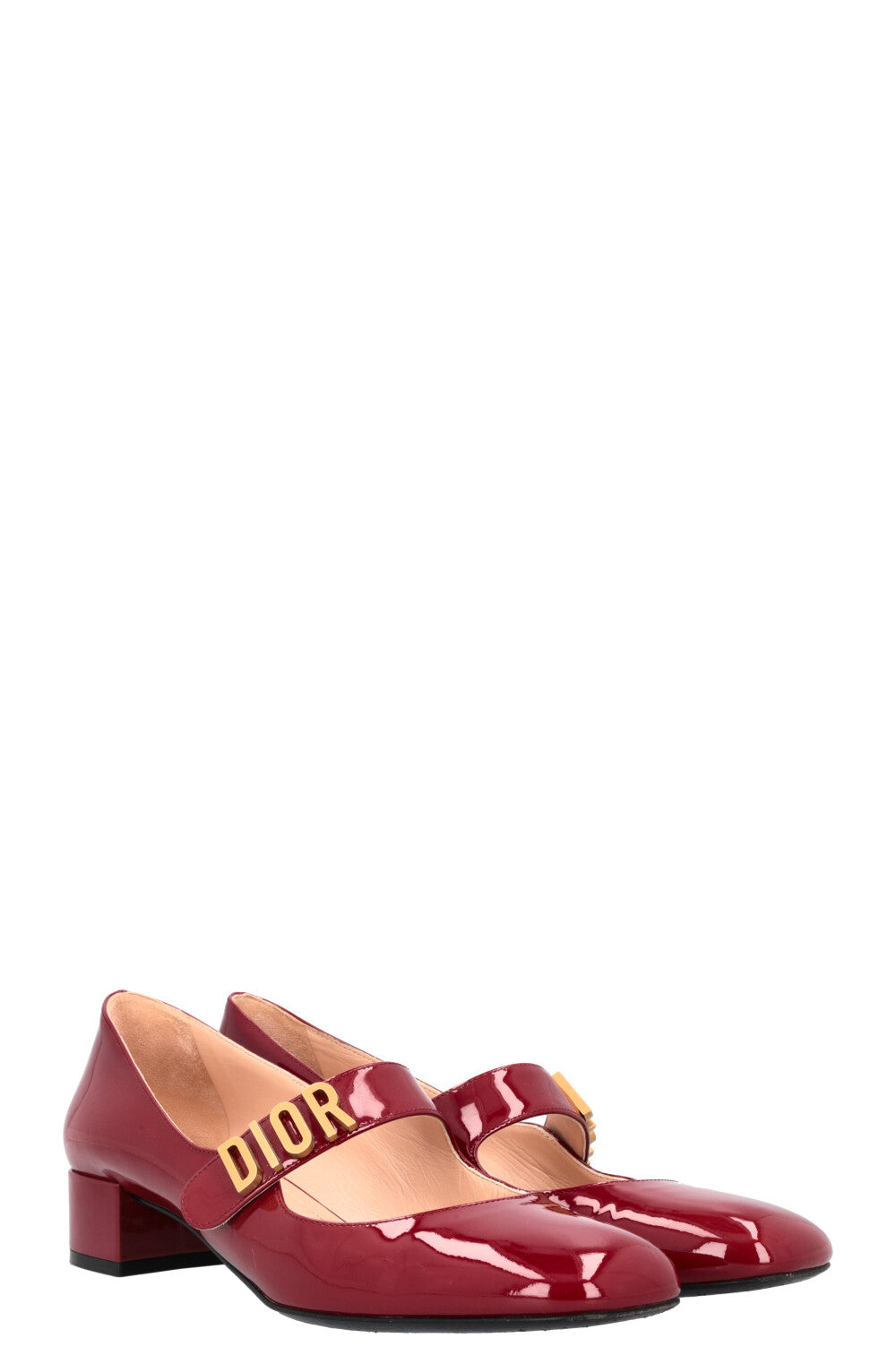 Dior D Mary Jane Heels Burgundy Baby Shoes