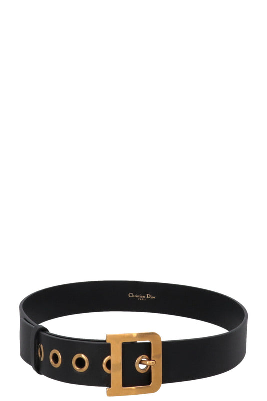 Dior D-Fence Belt Leather Black