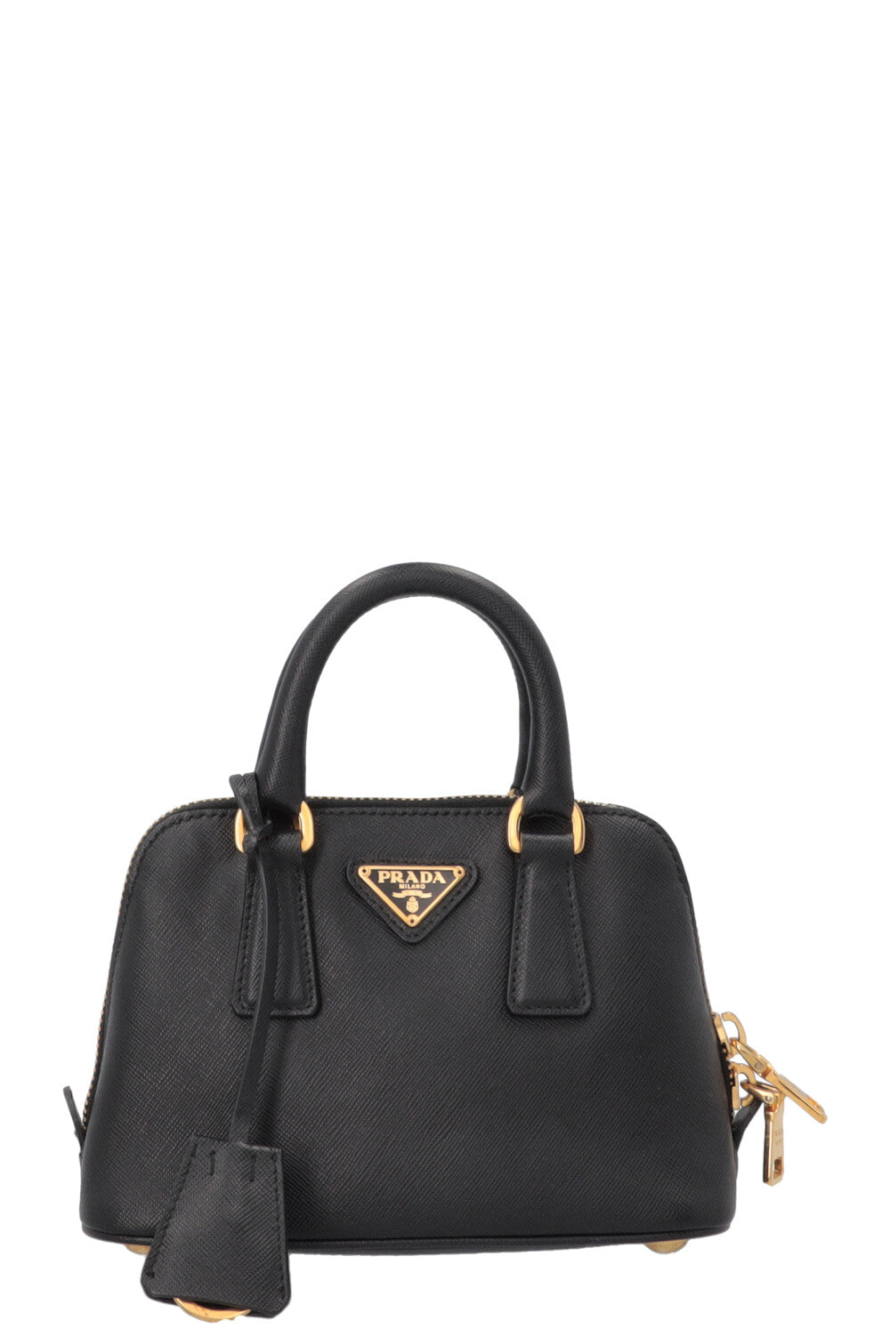 Prada Promenade Bag Saffiano Black Mini Mini Bag