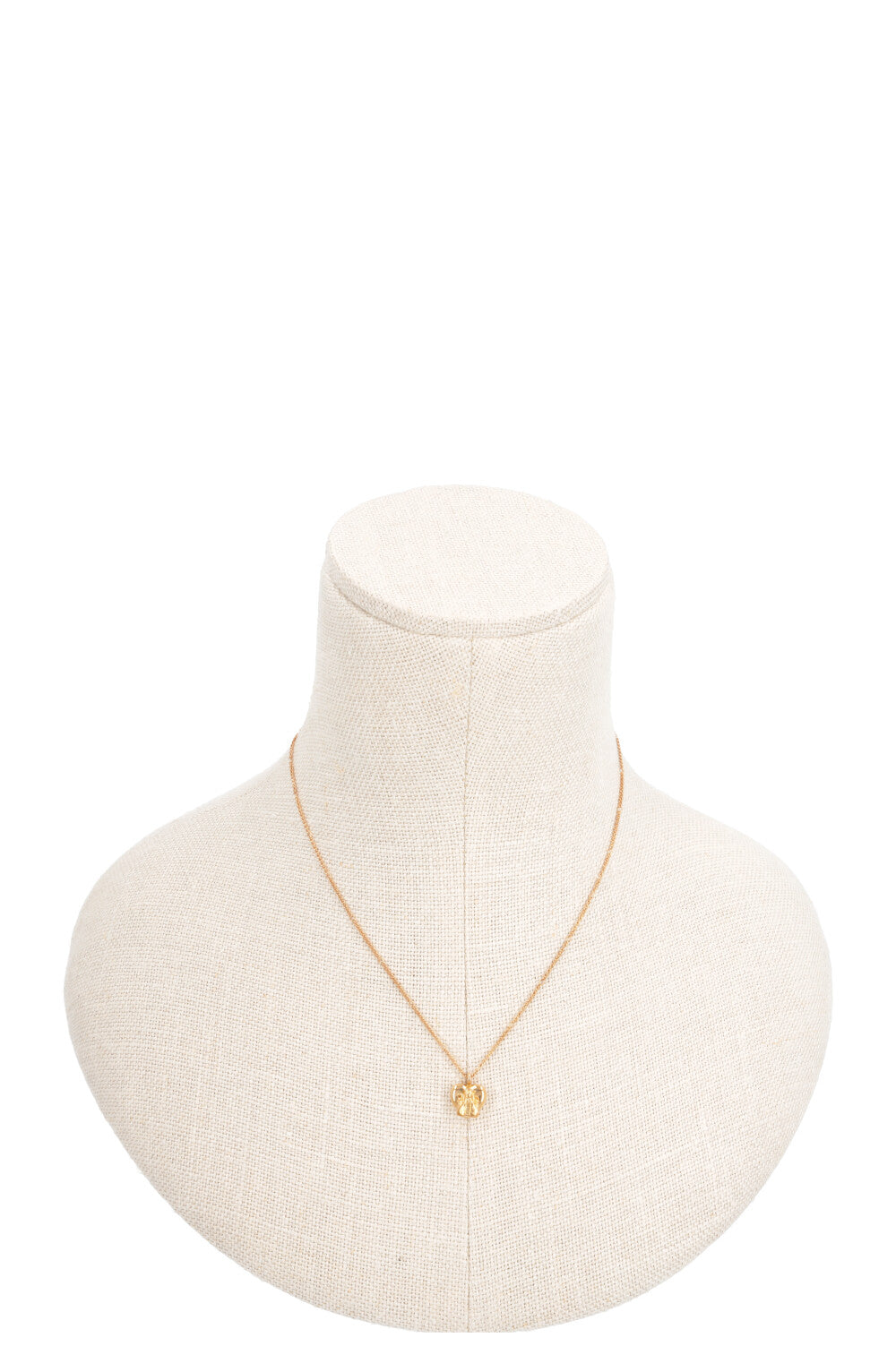 GUCCI Bee Heart Necklace 18k Yellow Gold