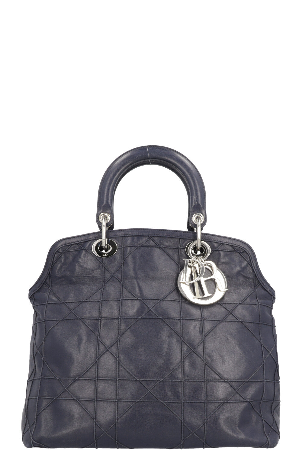 Dior Tote Bag Granville Cannage Navy