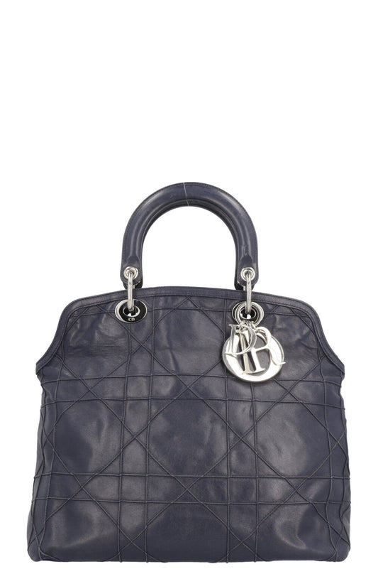 Dior Tote Bag Granville Cannage Navy