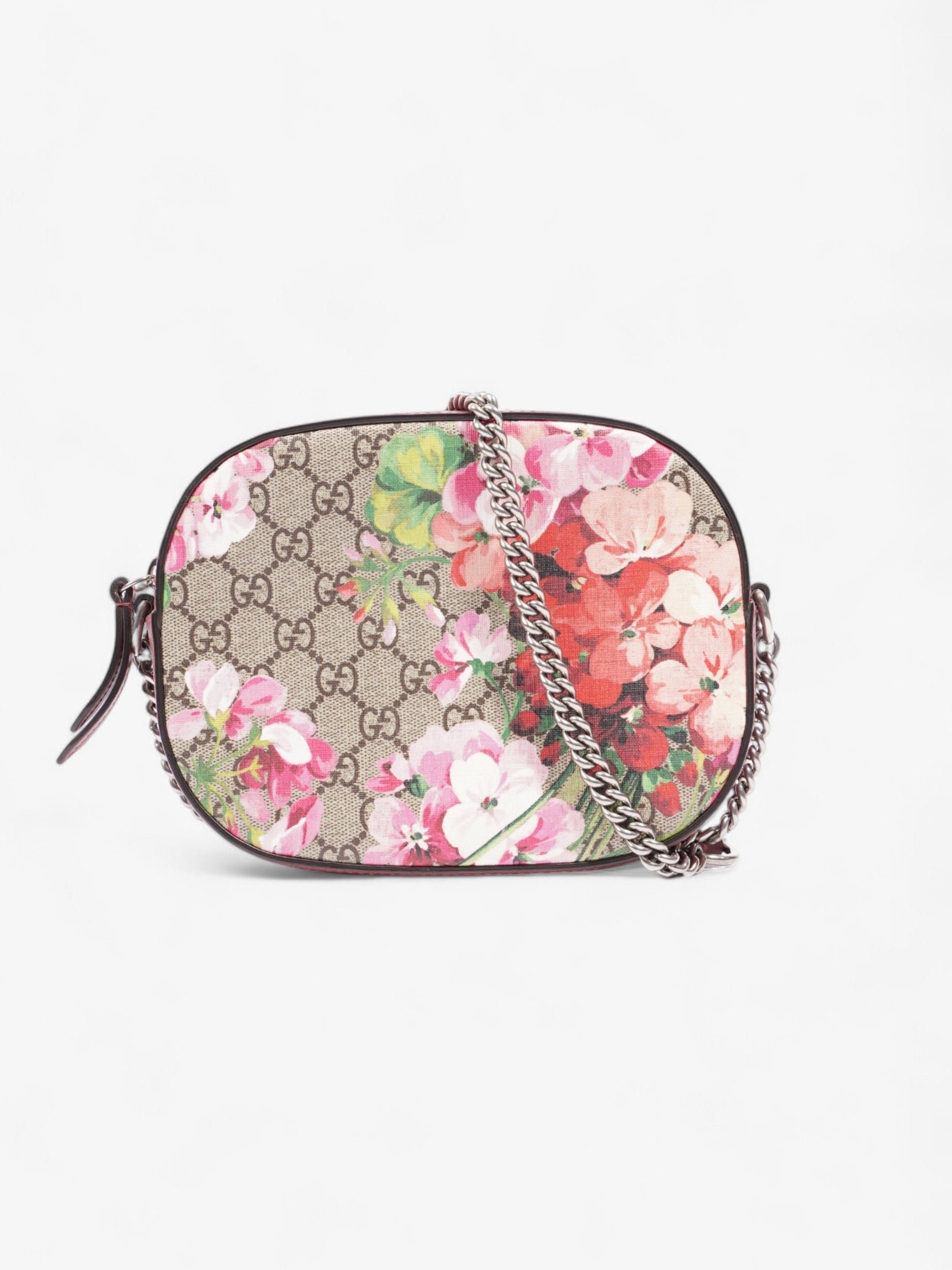 Gucci Blooms Chain Bloom Dusty Coated Crossbody Bag Canvas Monogram