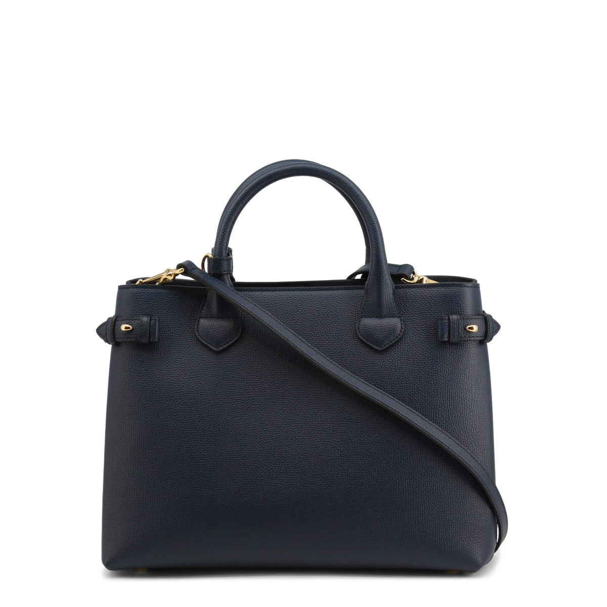 Burberry Banner Ho Check Tote Bag Leather