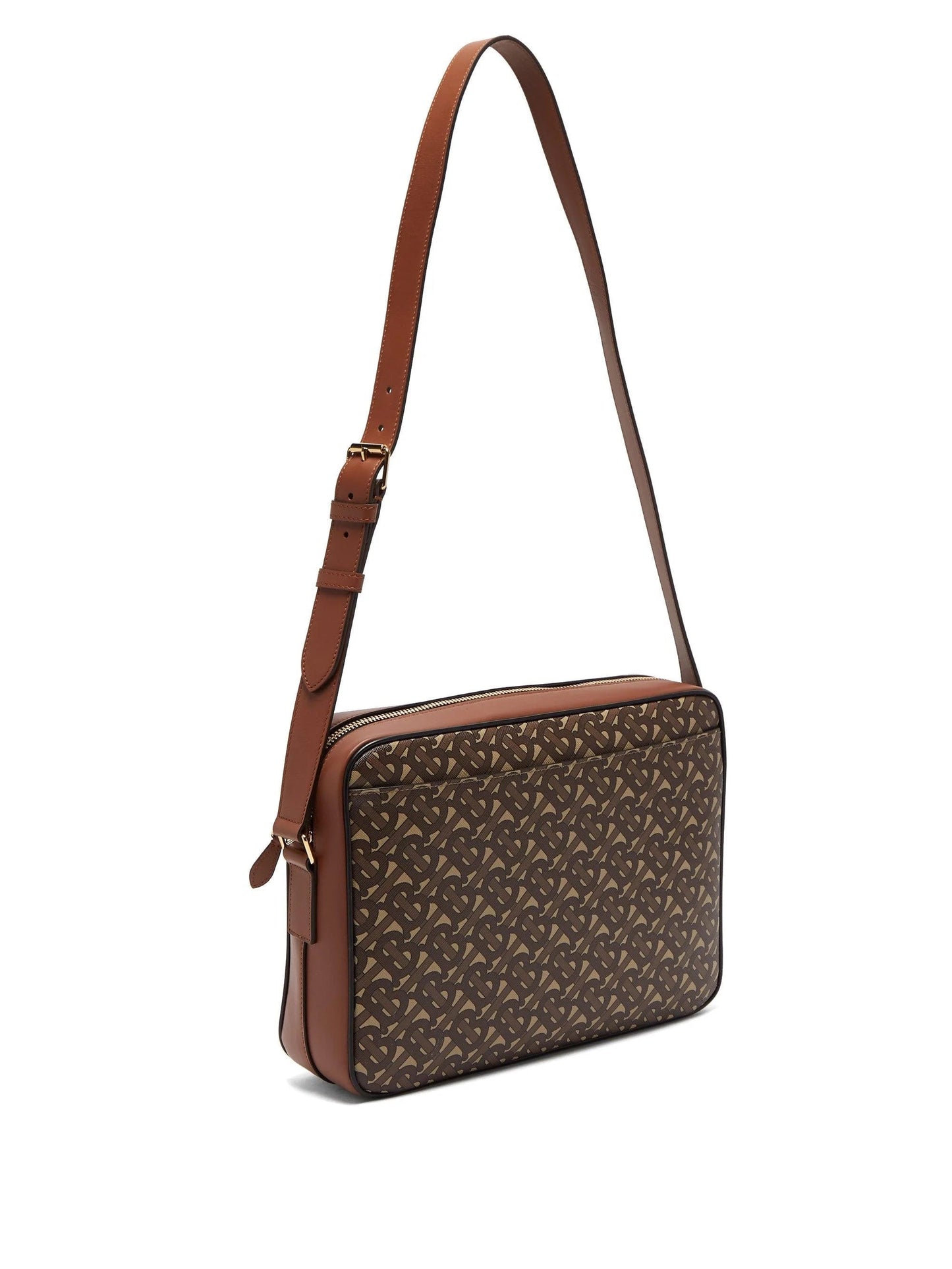 Burberry Coated Knight Bag Canvas Messenger Bag