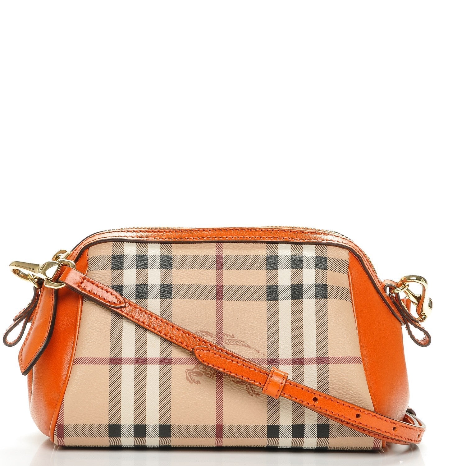 Burberry Burnt Amber Check Blaze Bag Mini Crossbody Bag