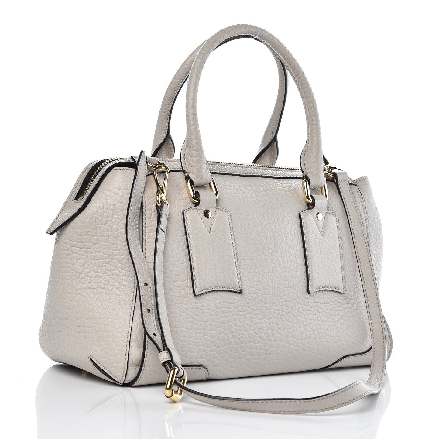 Burberry Grained Satchel Leather Small Satchel Bag