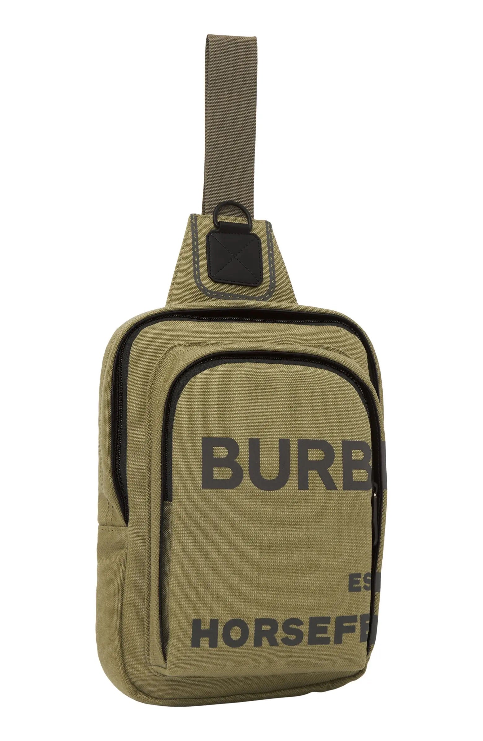 Burberry Print Bag Canvas Nylon Crossbody Bag