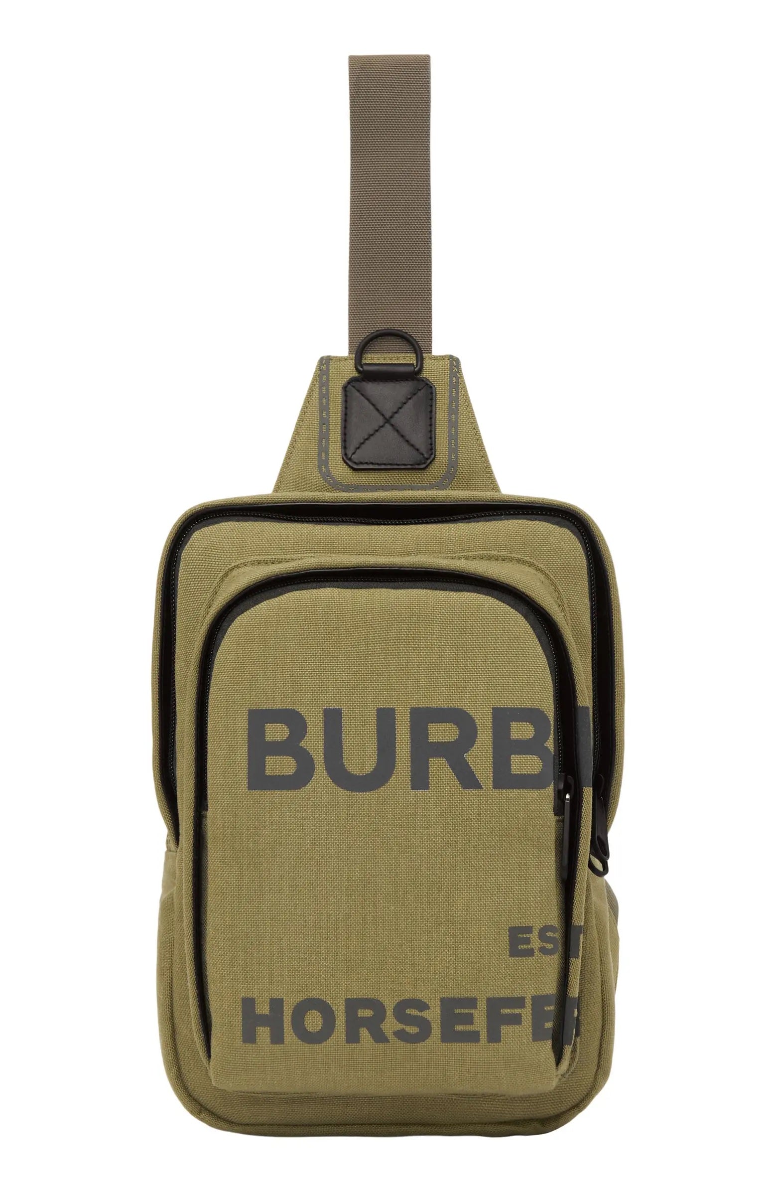 Burberry Print Bag Canvas Nylon Crossbody Bag