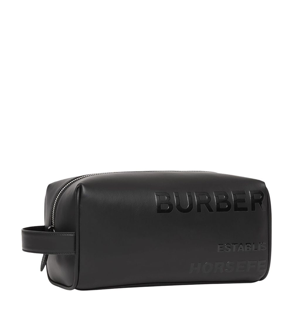 Burberry Burberry Leather Horseferry Toiletry Bag Travel Bag