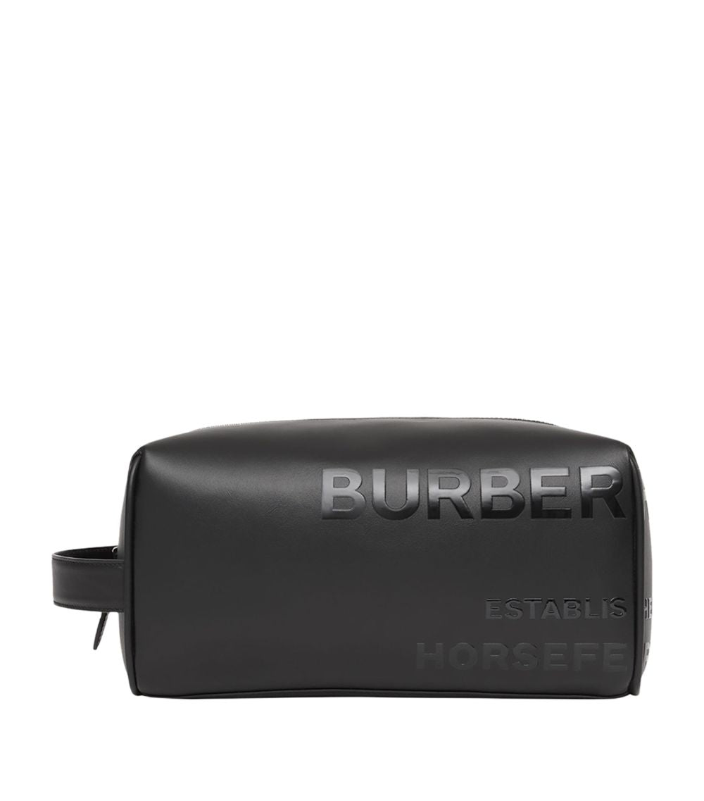 Burberry Burberry Leather Horseferry Toiletry Bag Travel Bag