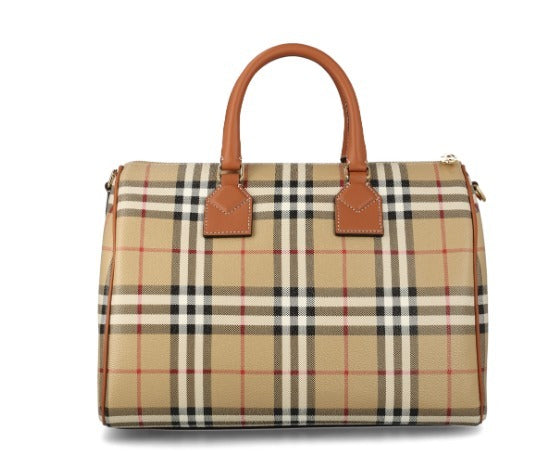 Burberry Nova Check Bowling Bag Medium Travel Bag
