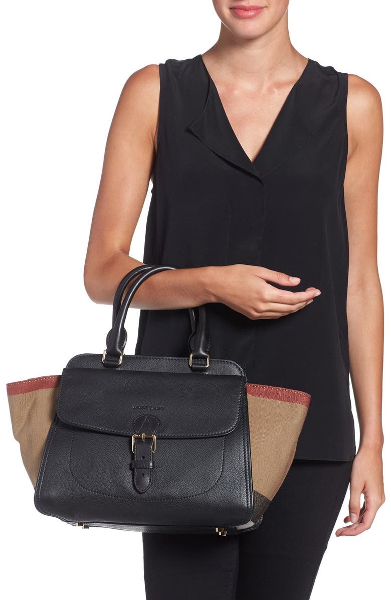 Burberry Satchel Bag Leather Medium