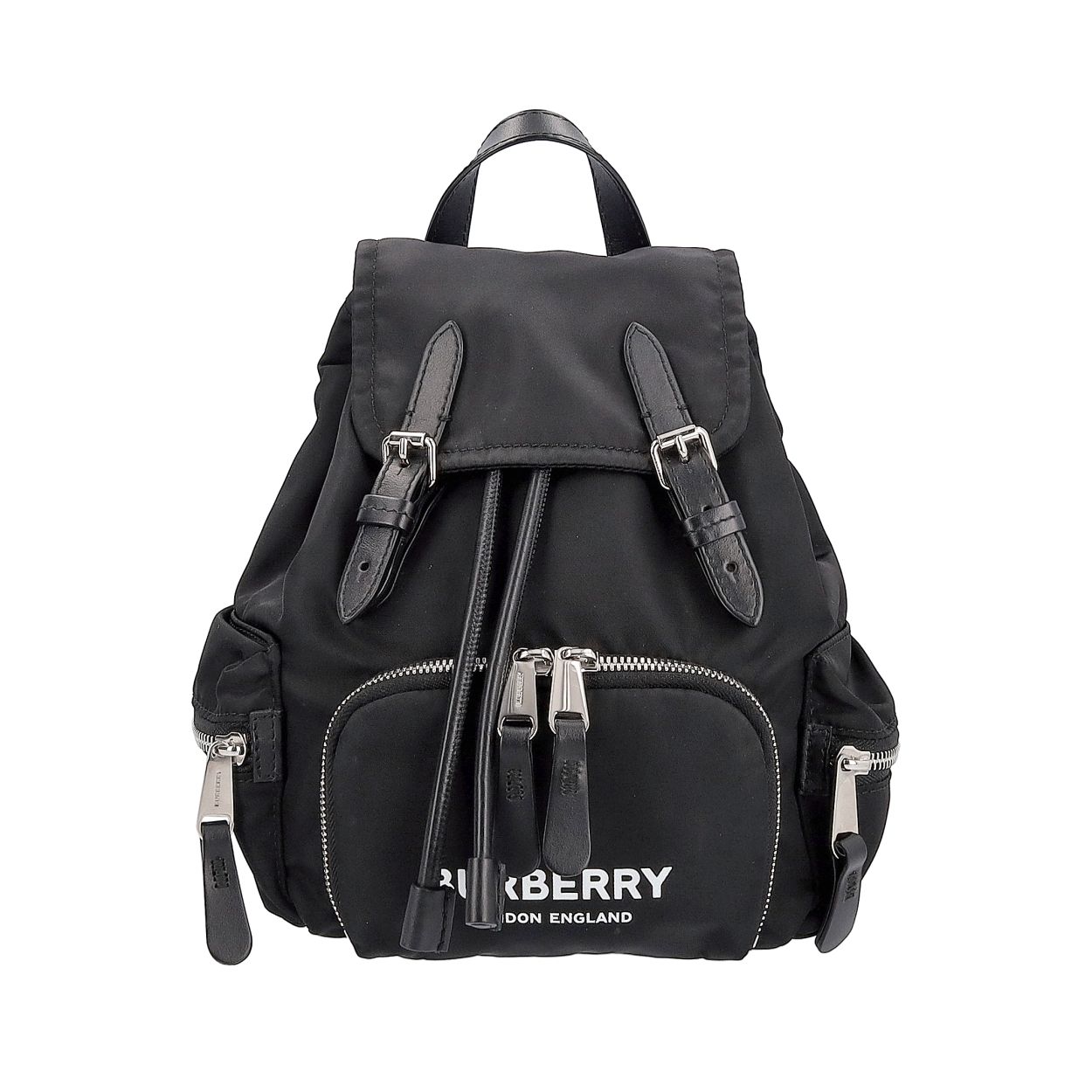 Burberry Luxury Backpack Nylon Black Small