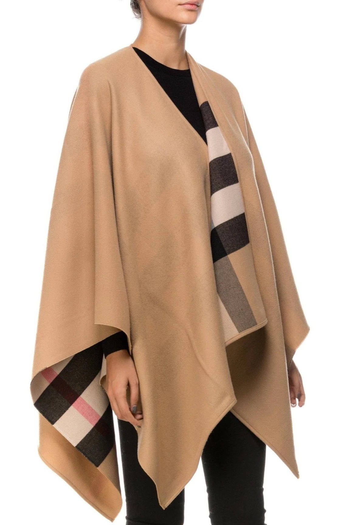 Burberry Merino Wool Cape Handbag Travel Bag