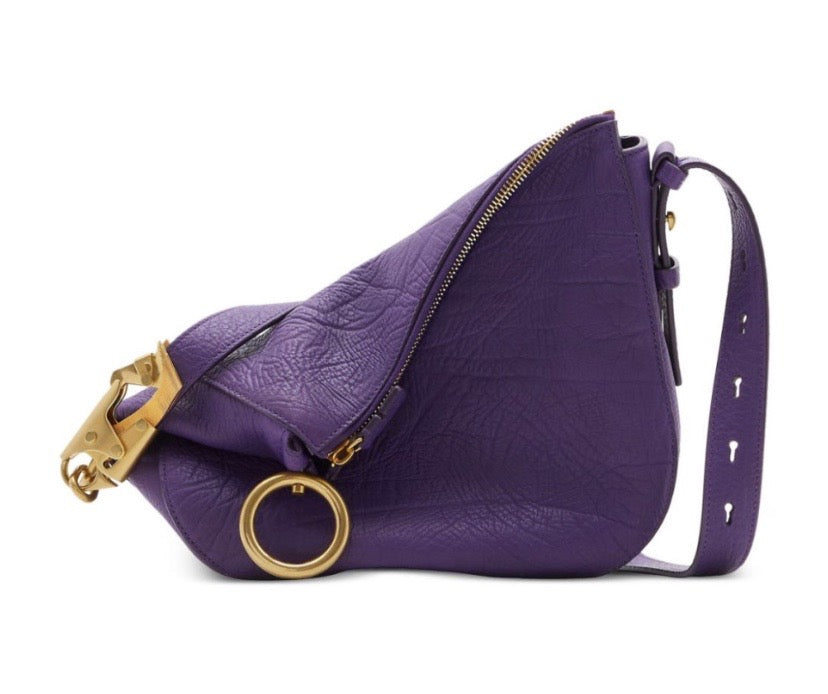 Burberry Grained Knight Bag Leather Shoulder Bag