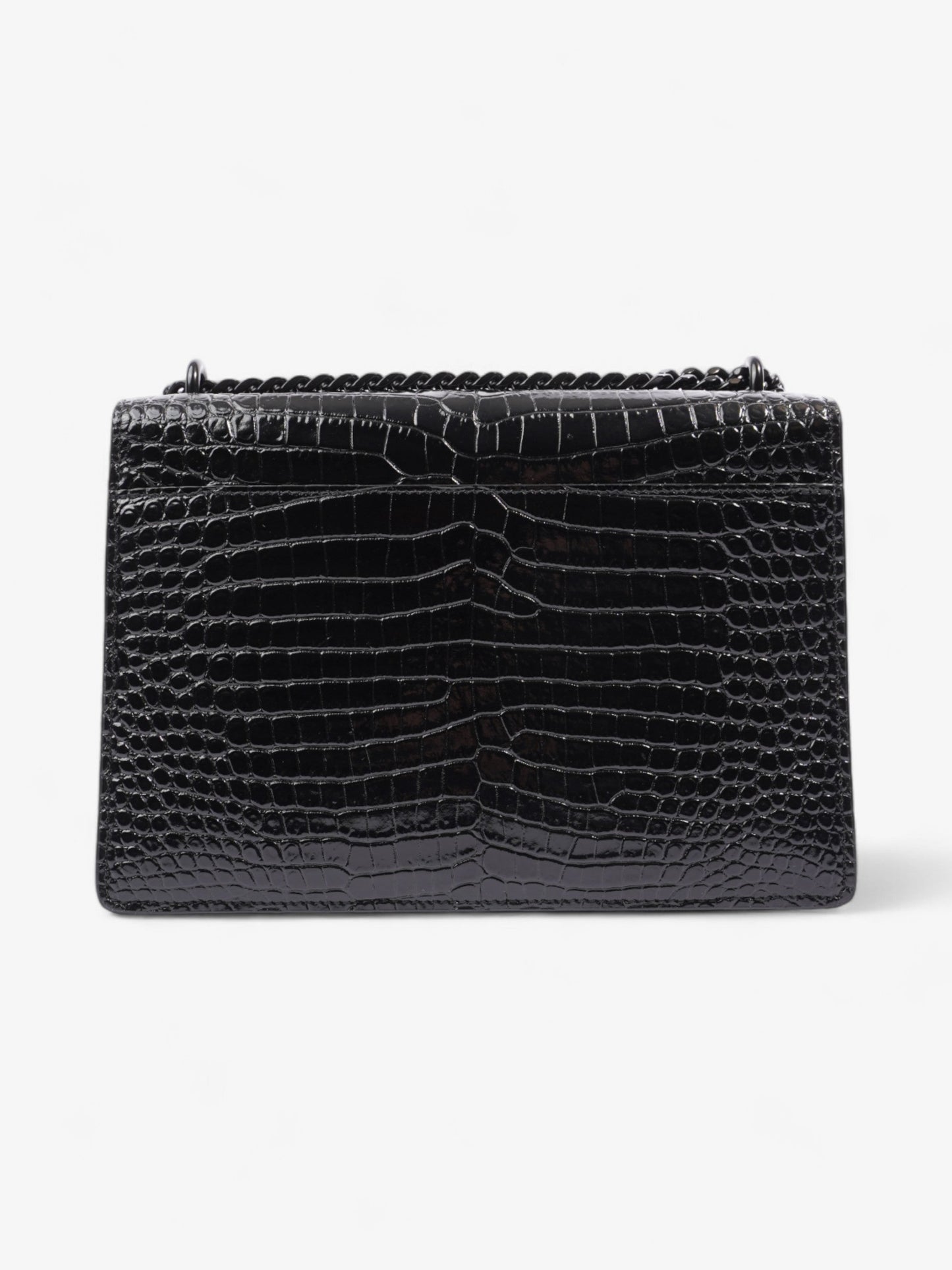 YSL Saint Laurent Sunset Shoulder Bag Leather Black Medium Leather Medium 2