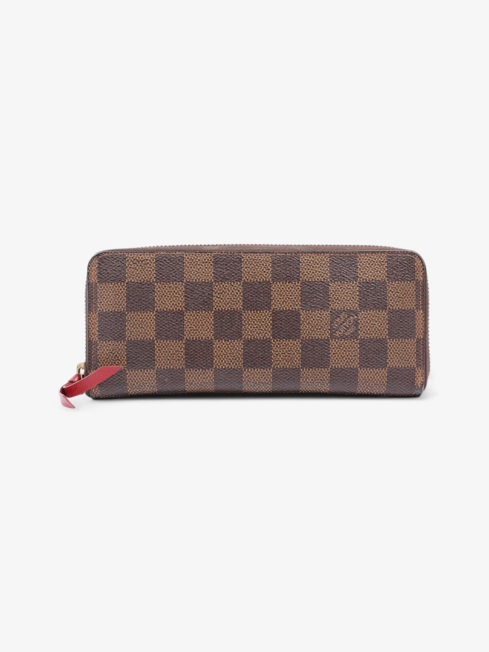 Louis Vuitton Clemence Ebene Coated Damier Canvas Coated Canvas Wallet Case Canvas 4