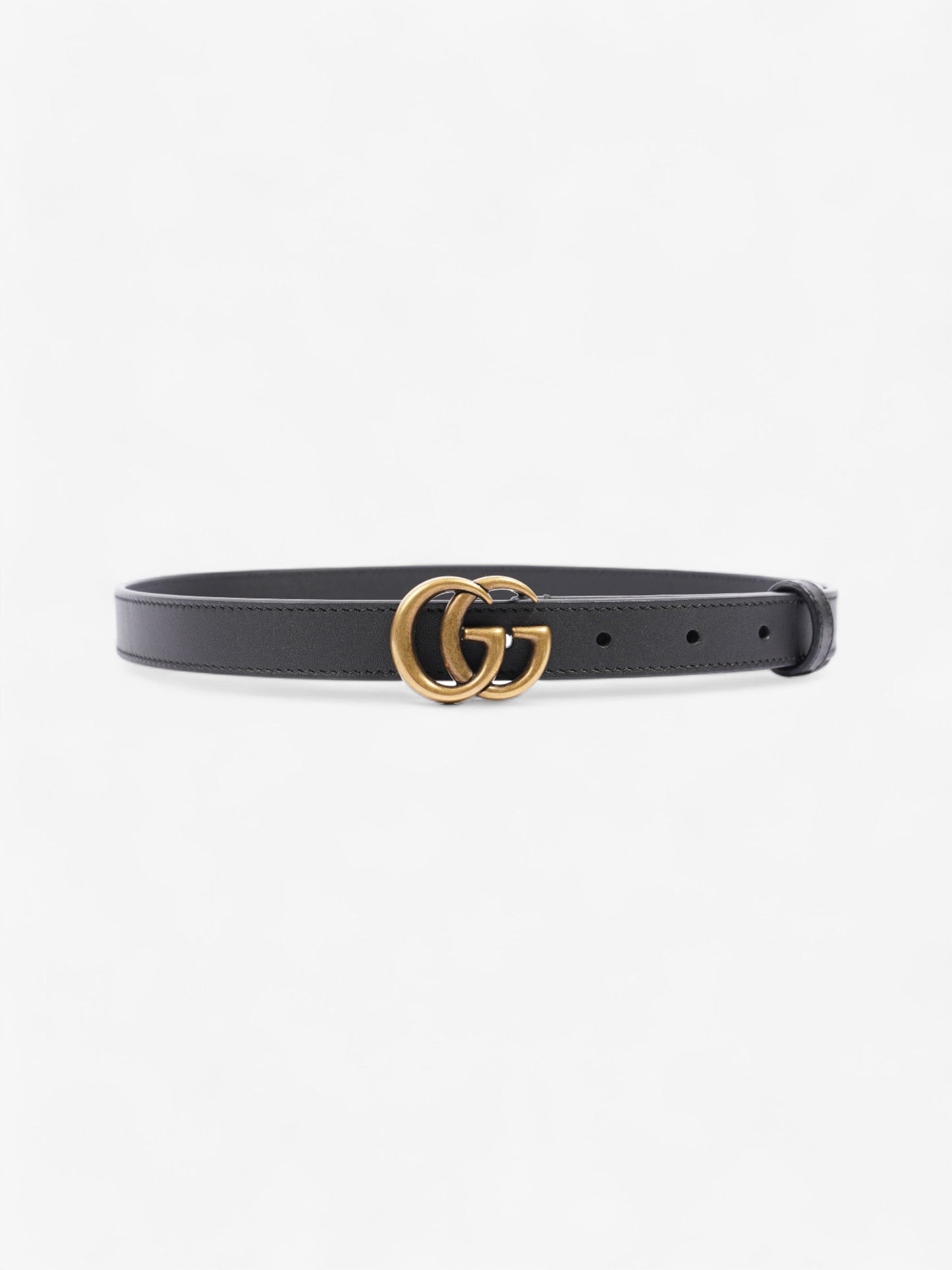 Gucci Marmont Thin Belt Handbag Leather Black Accessory