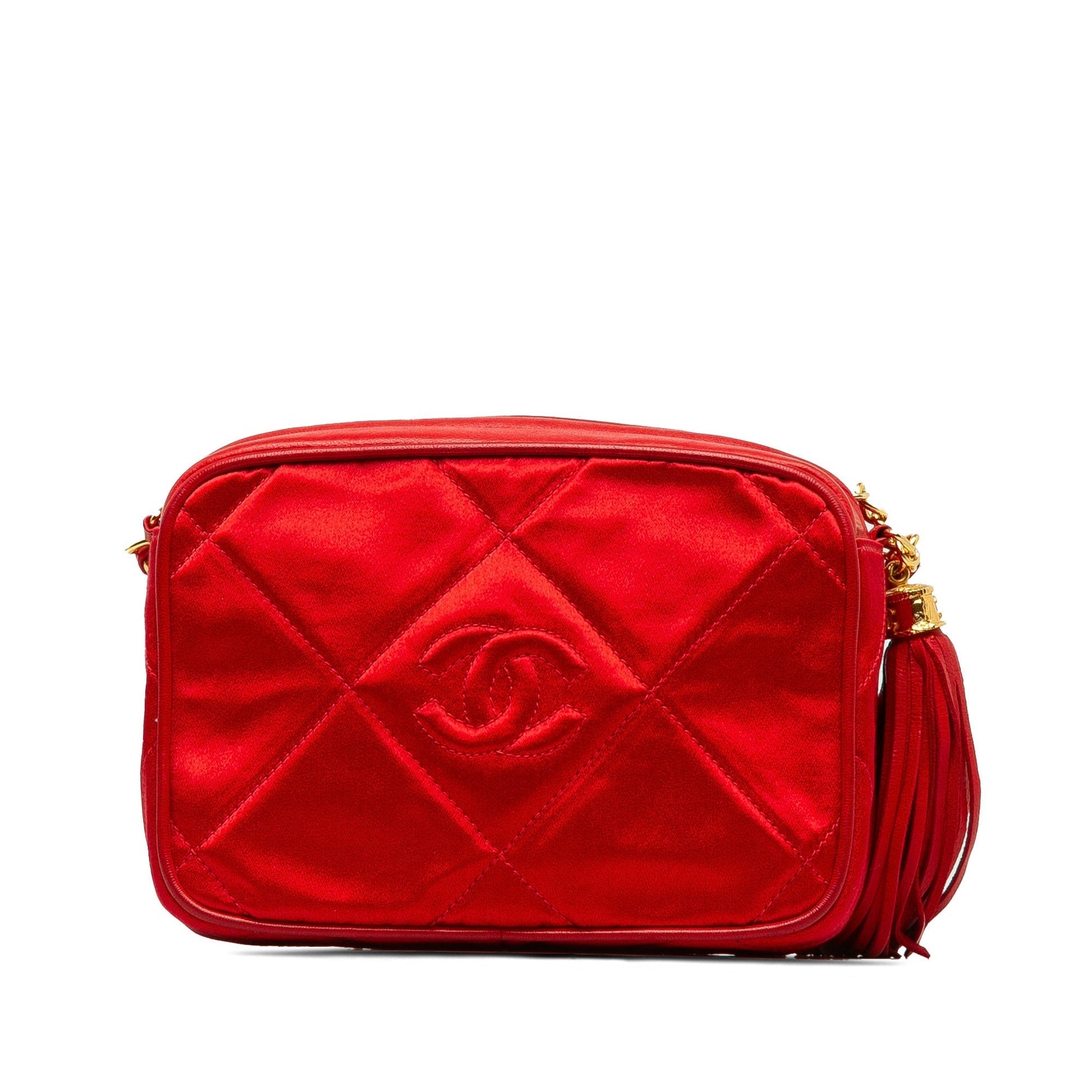 CHANEL CC Satin Chain Crossbody Bag