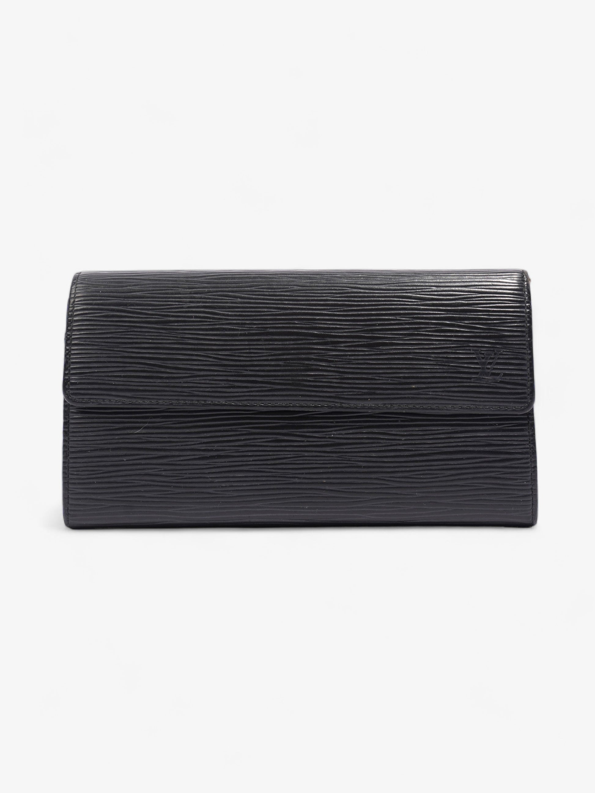 Louis Vuitton Long Epi Leather Black Wallet Case