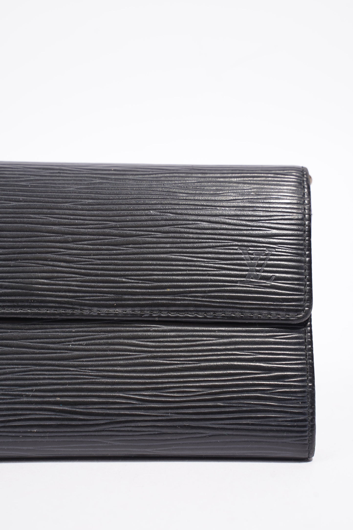 Louis Vuitton Long Epi Leather Black Wallet Case