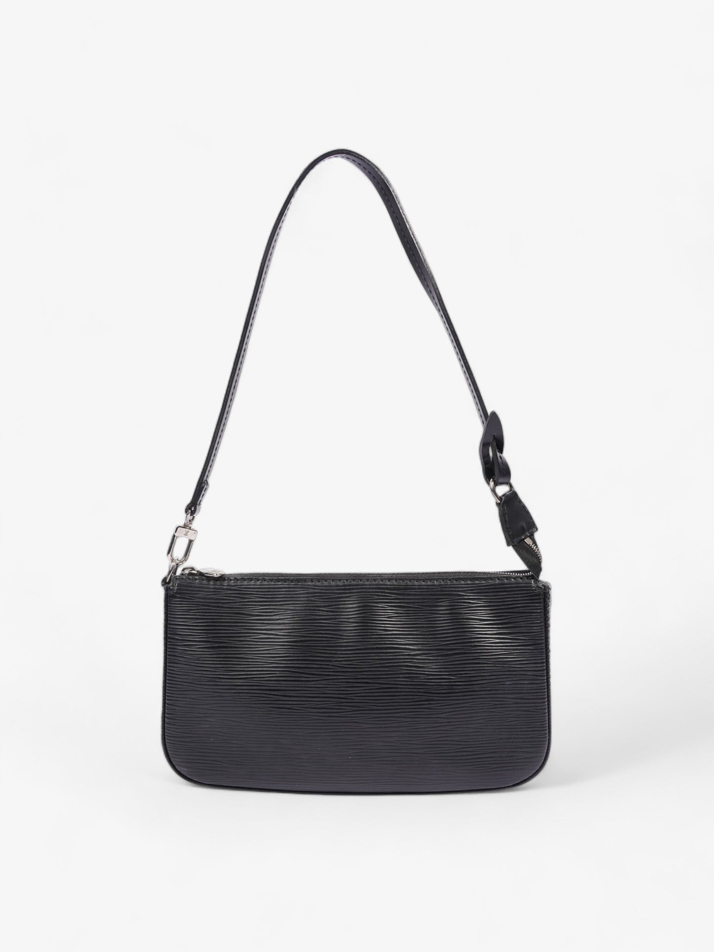 Louis Vuitton Pochette Accessoire Epi Leather Black Clutch Bag