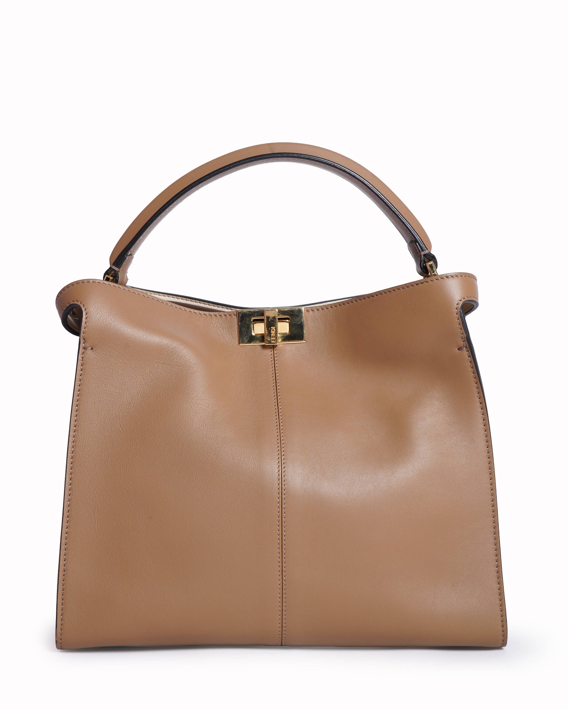 Fendi Handbag New Peekaboo X-Lite Bag Leather Top Handle Shoulder Bag