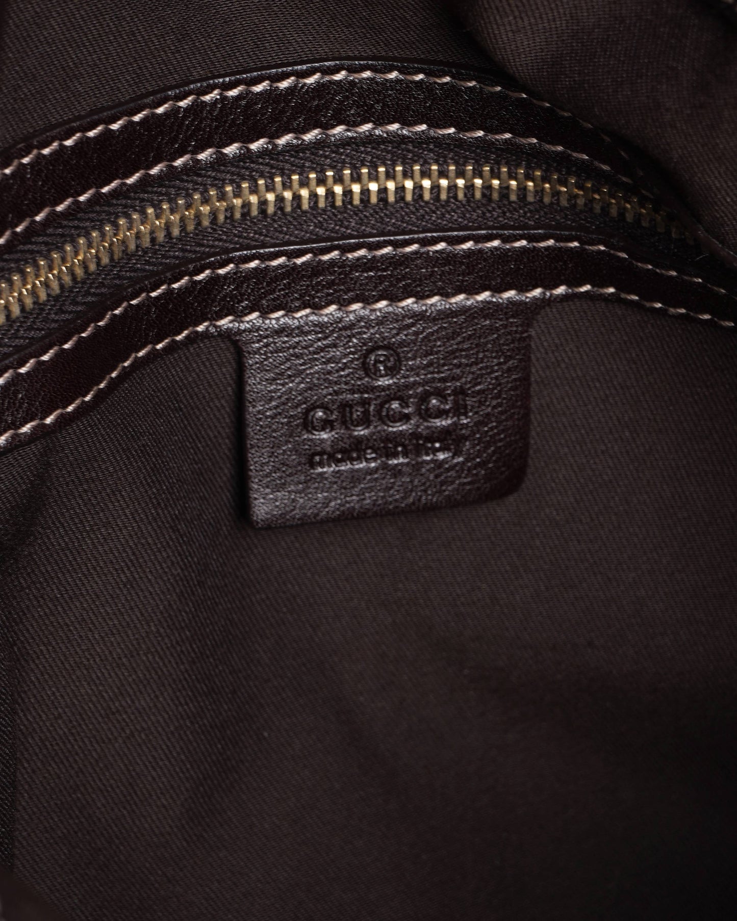 Gucci Leather Indy Top Handle Bag