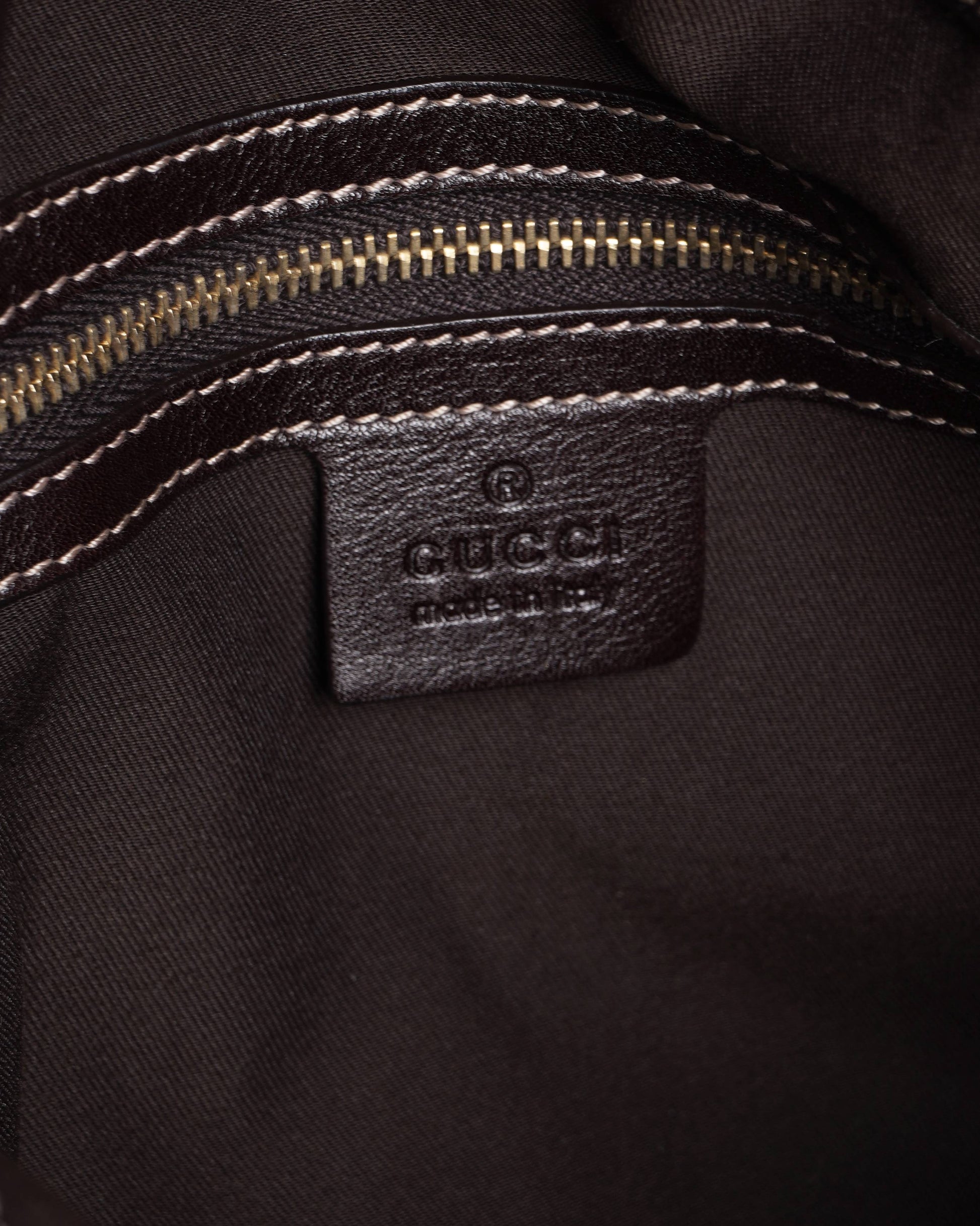 Gucci Leather Indy Top Handle Bag