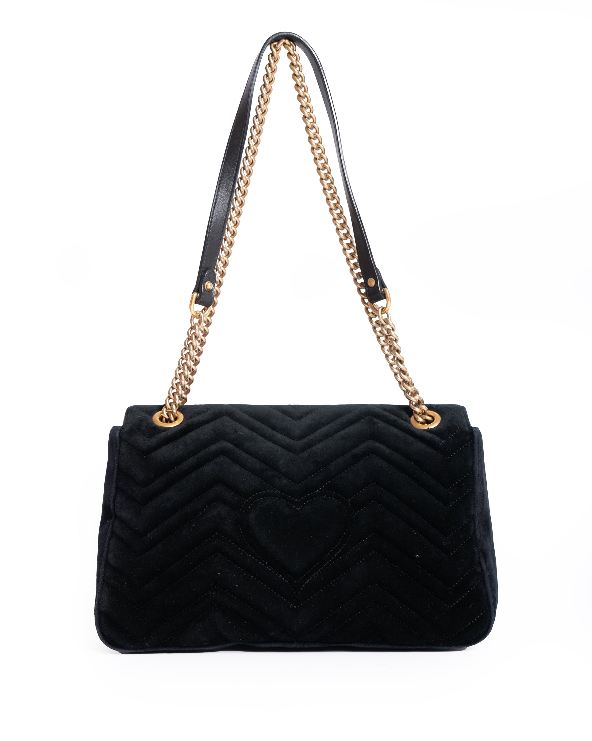 Gucci GG Marmont Flap Velvet Crossbody Bag