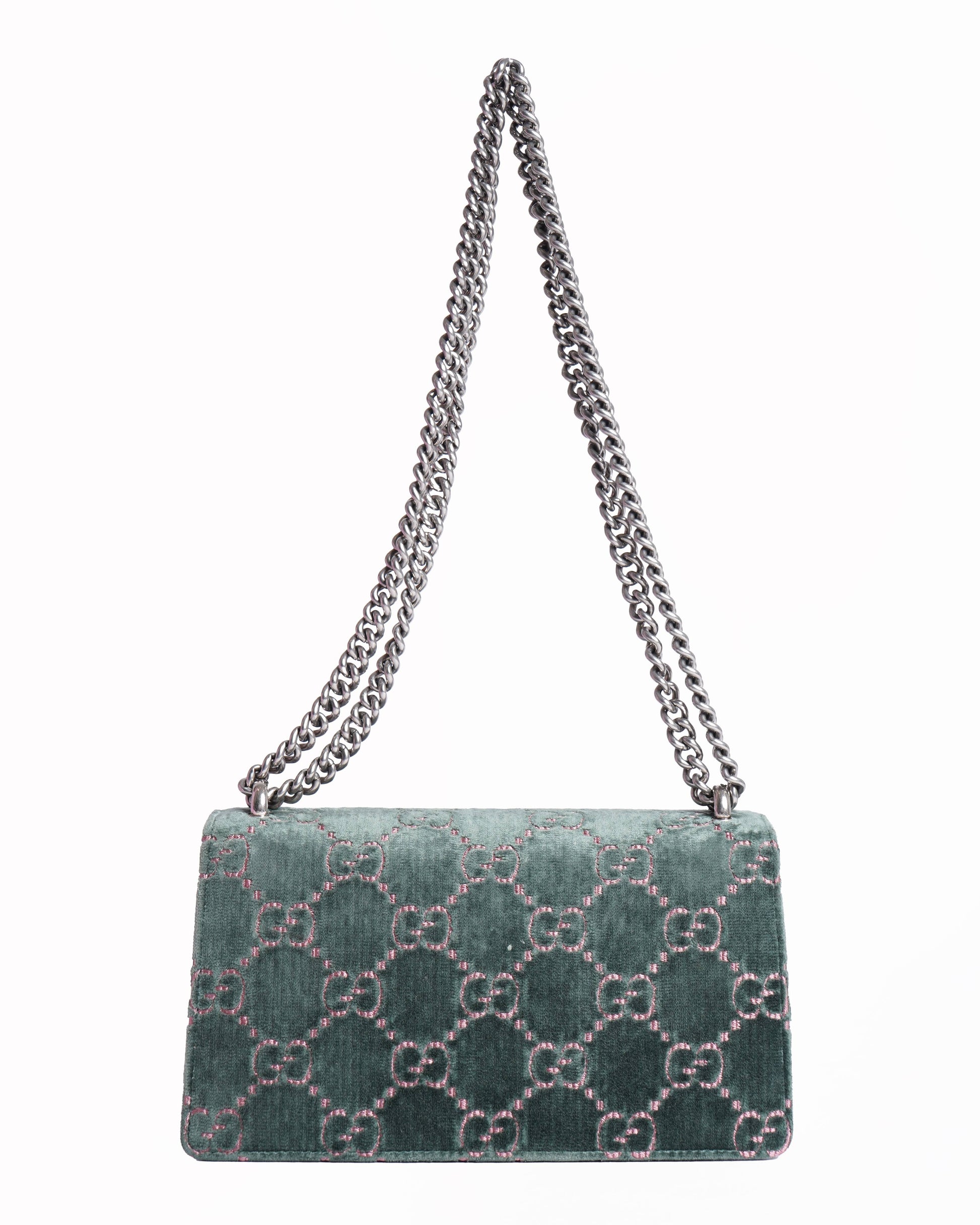 Gucci gg dionysus velvet supermini bag