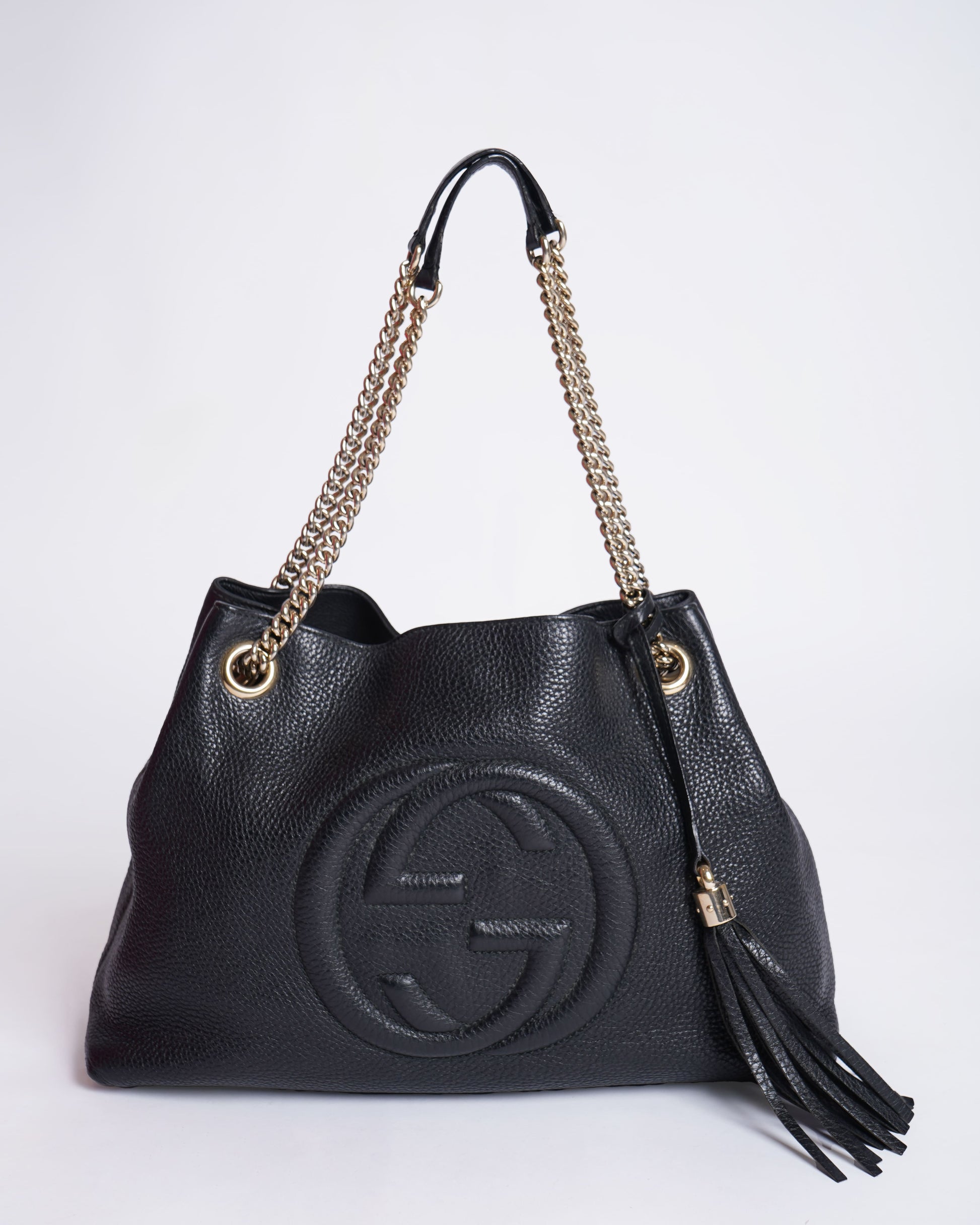 Gucci Old Rose Leather Soho Tote Bag