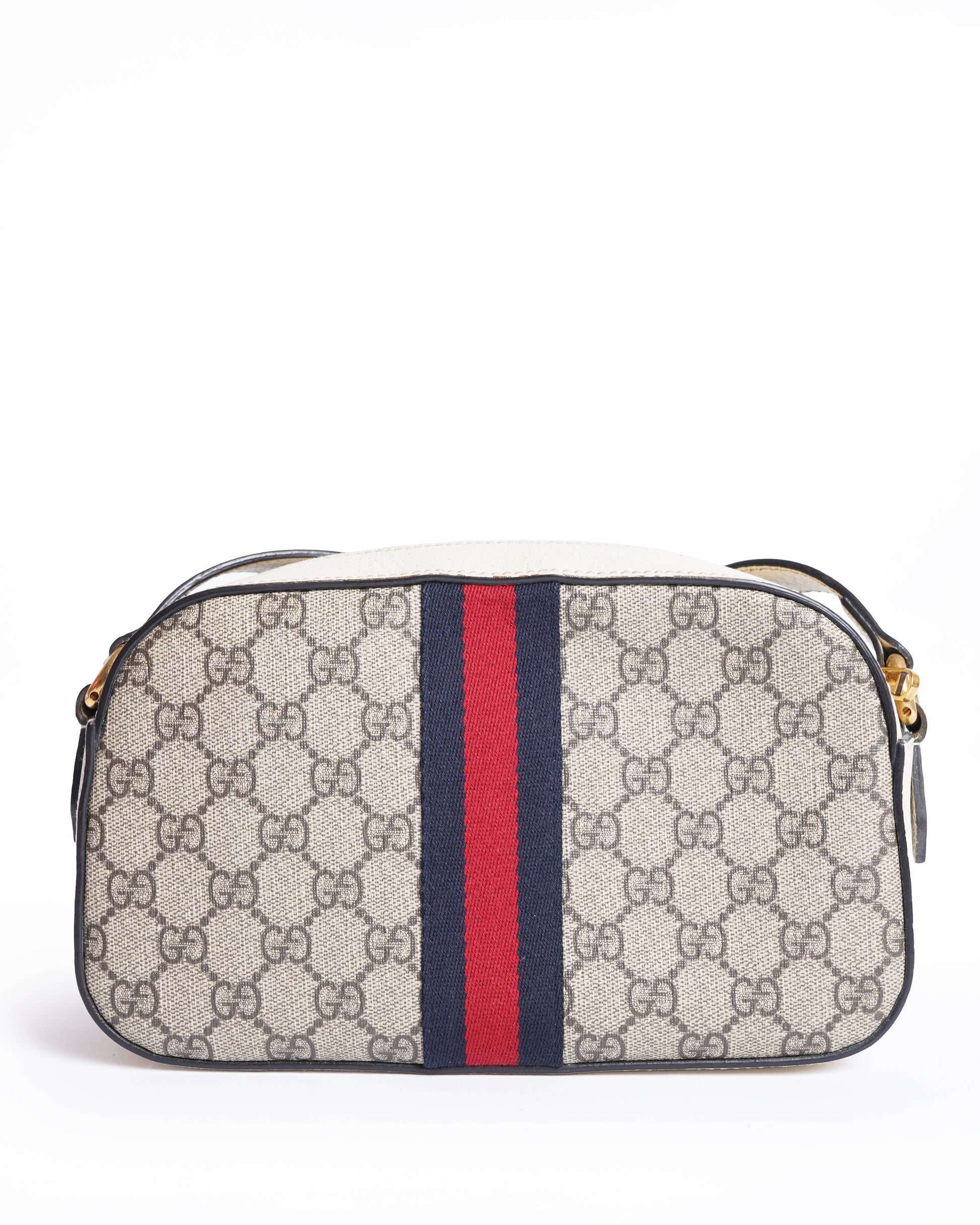 Gucci gg small supreme web ophidia camera crossbody bag