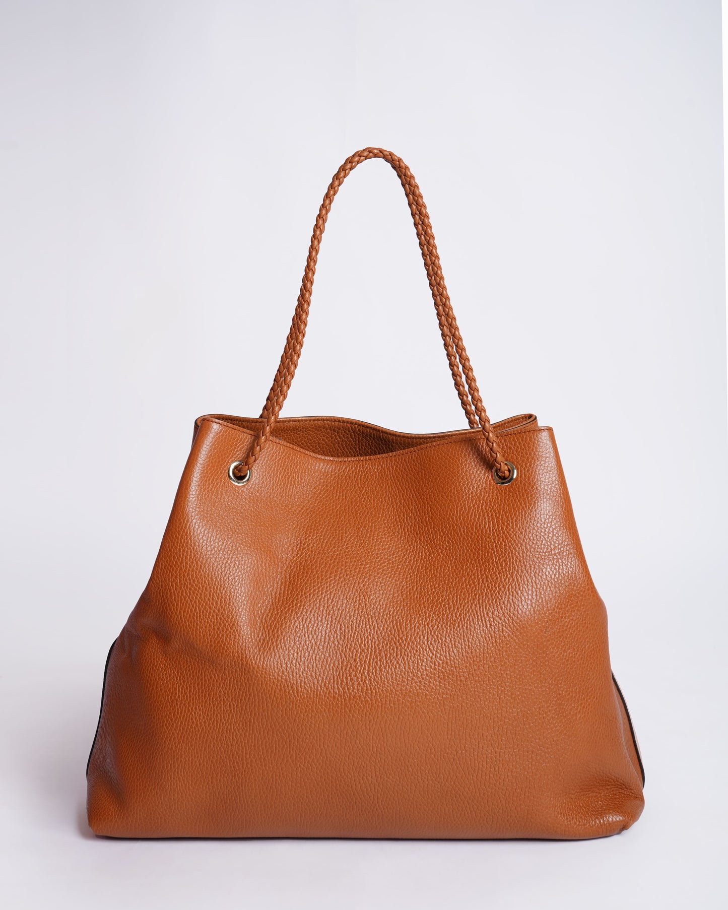 Gucci Leather Gifford Tote Bag in Camel