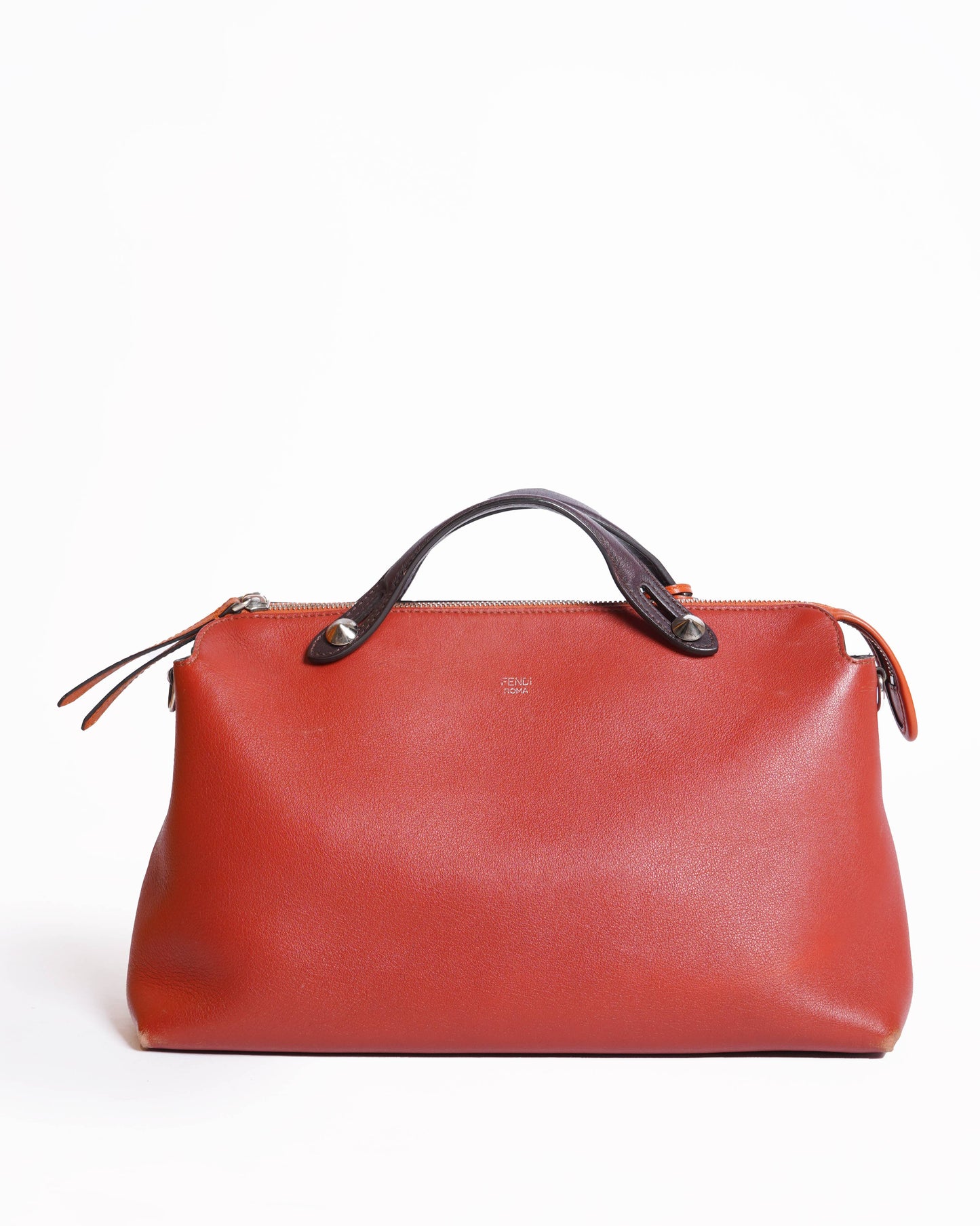 Fendi Handbag Rust Shoulder Bag Leather