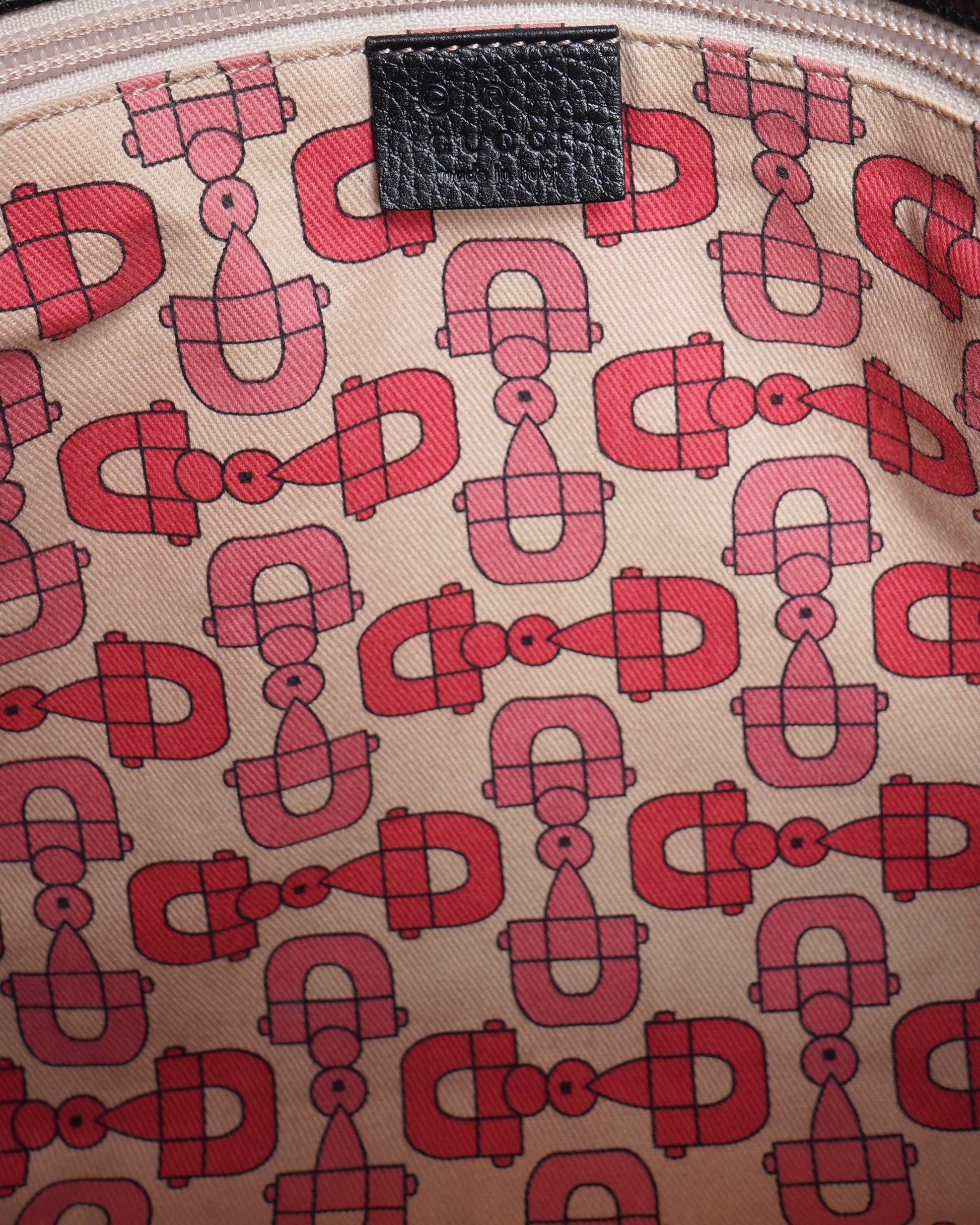 Gucci black cloth tote bag