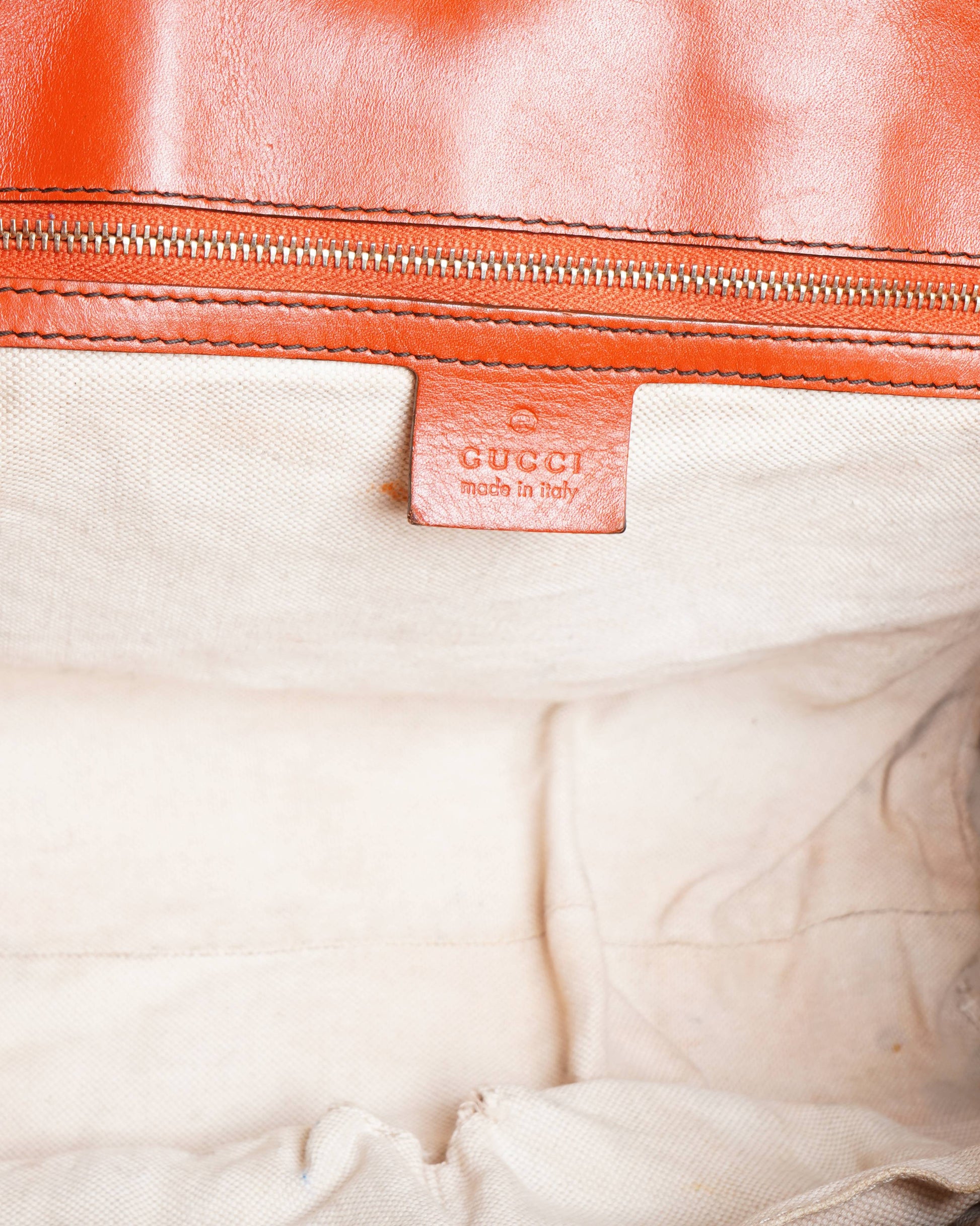 Gucci Burnt Orange Guccissima Leather Large Emily Chain Shoulder Bag