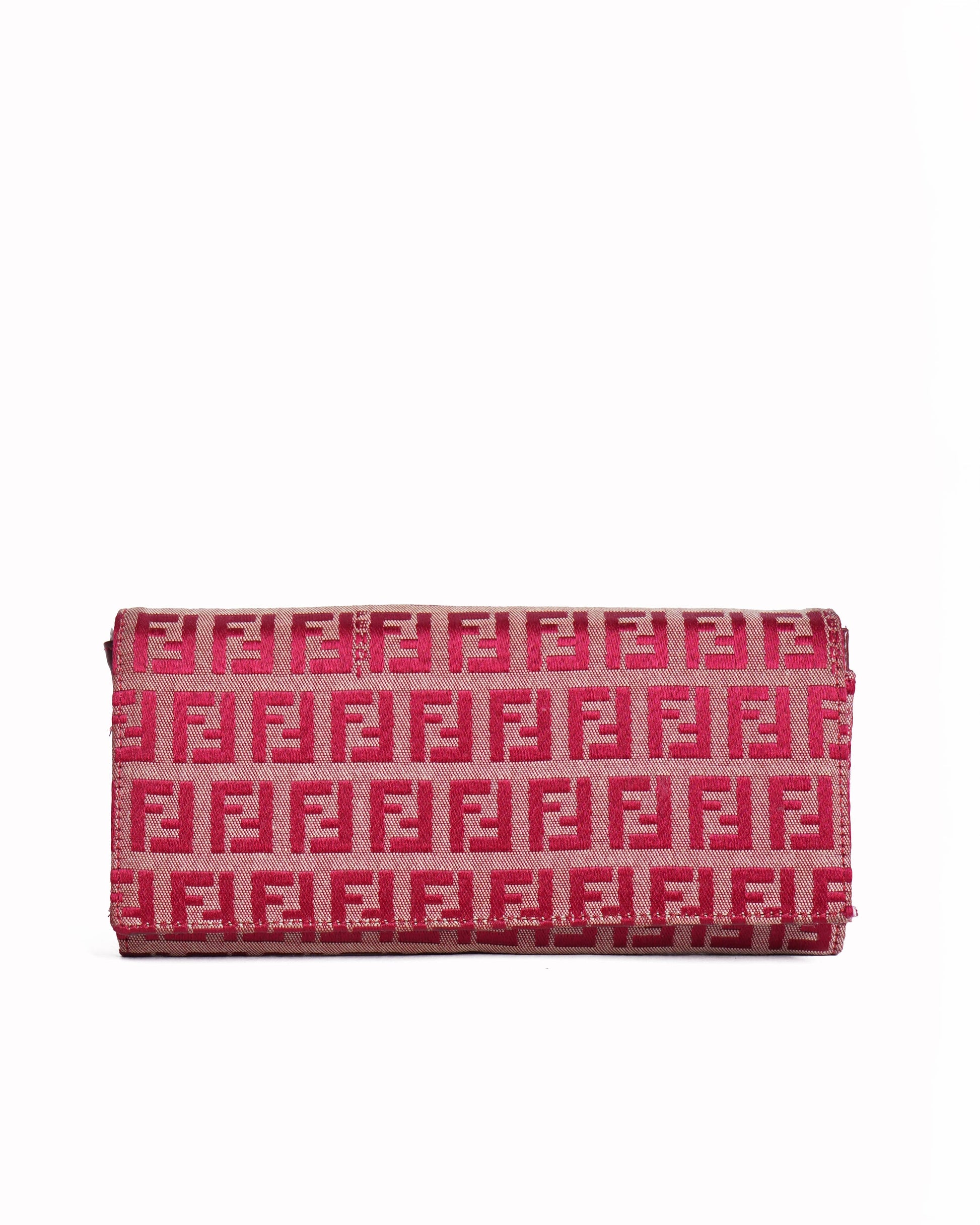 Fendi Handbag ff zucca bi fold long wallet