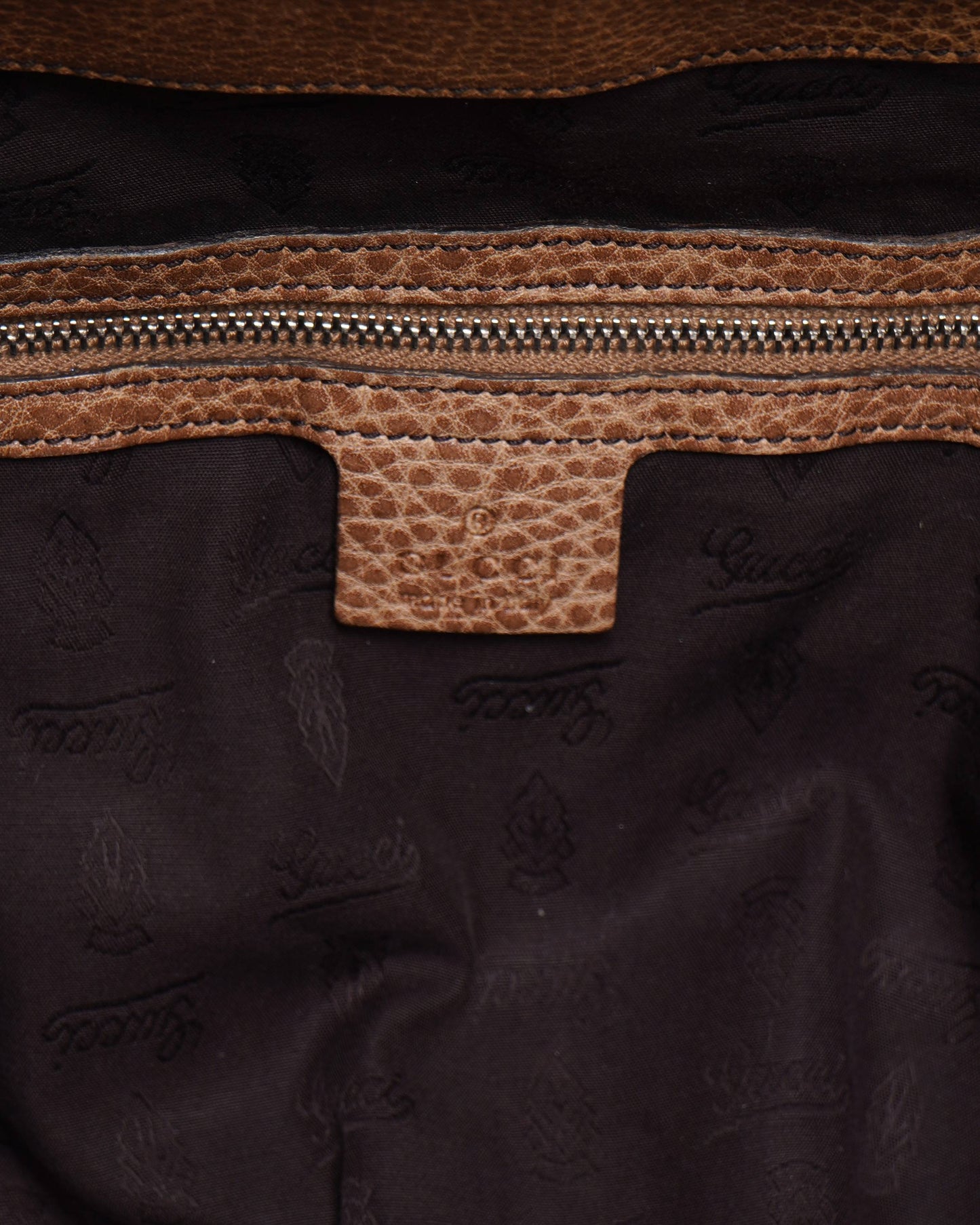 Gucci Beige GG Canvas and Leather Medium Bamboo Bar Shoulder Bag