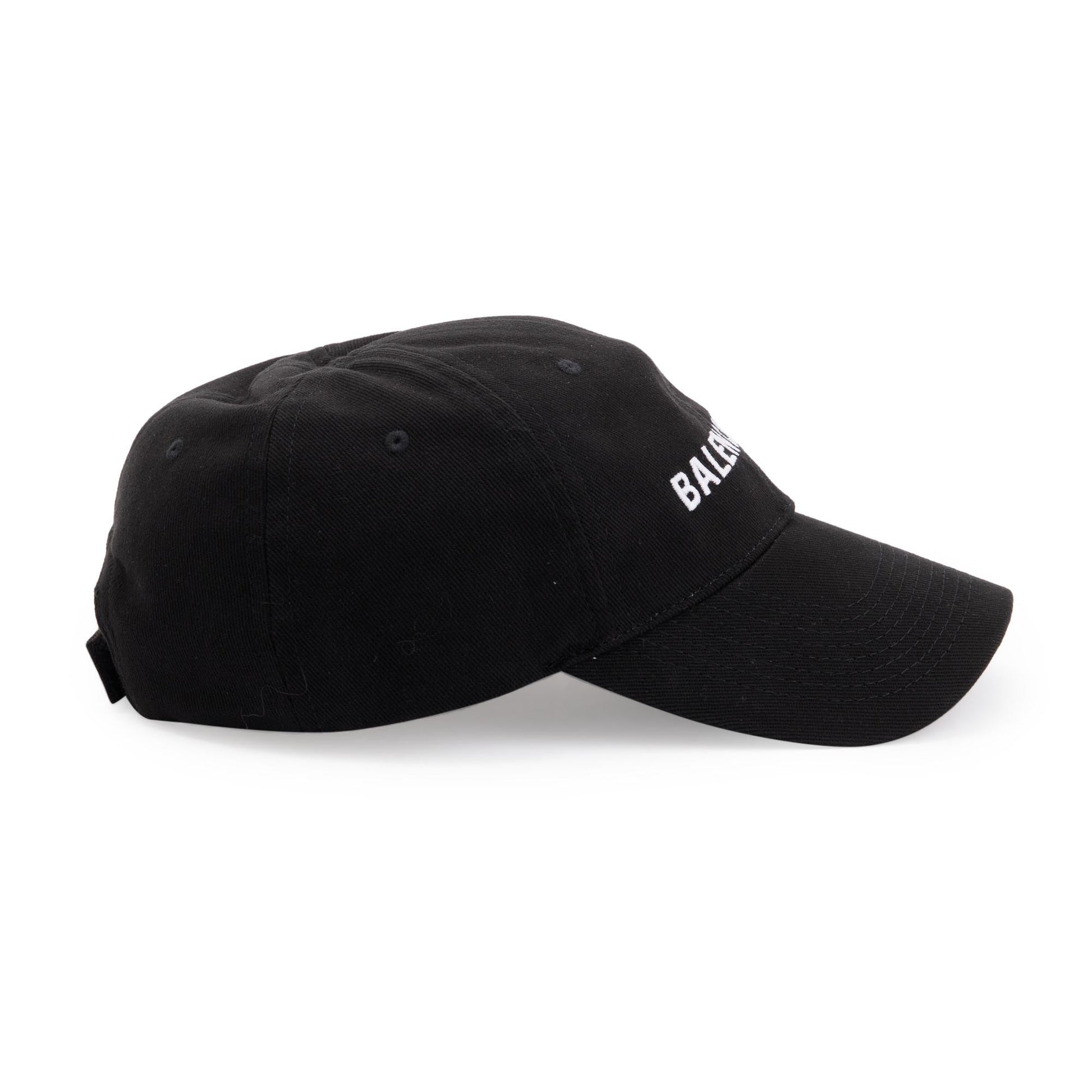 Balenciaga Cotton Baseball Cap Travel Bag Black Logo
