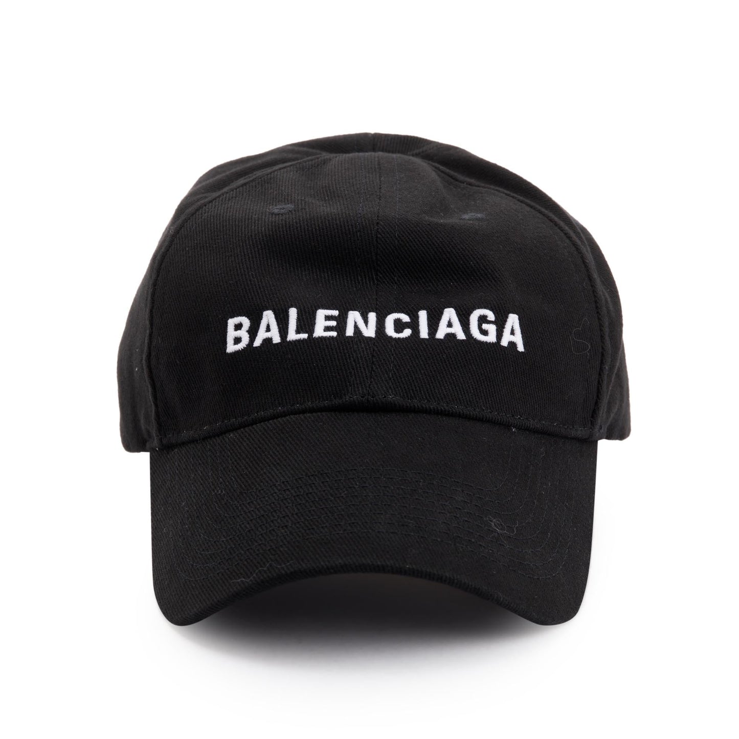 Balenciaga Cotton Baseball Cap Travel Bag Black Logo