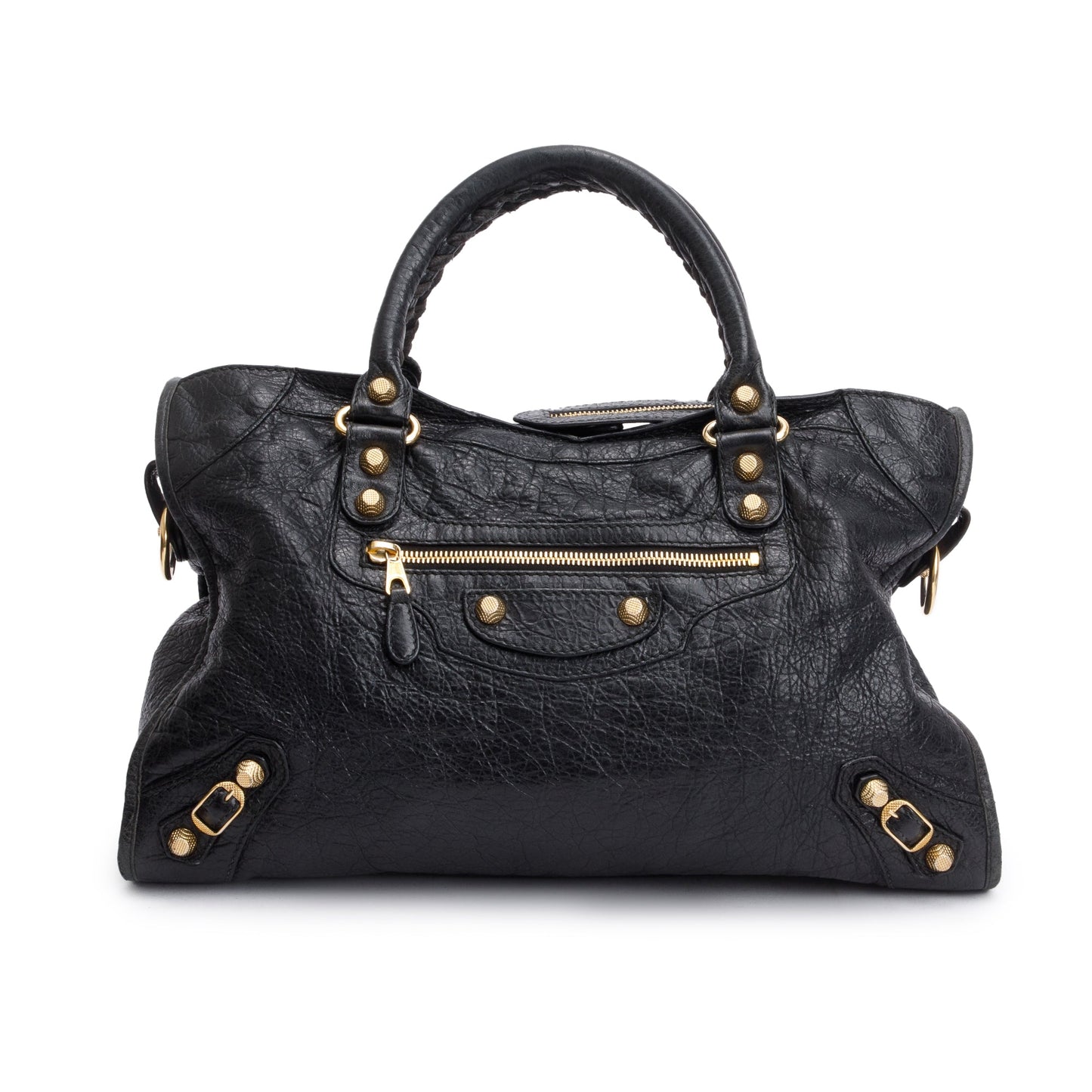 Balenciaga Agneau Giant City Bag Leather Black Travel Bag