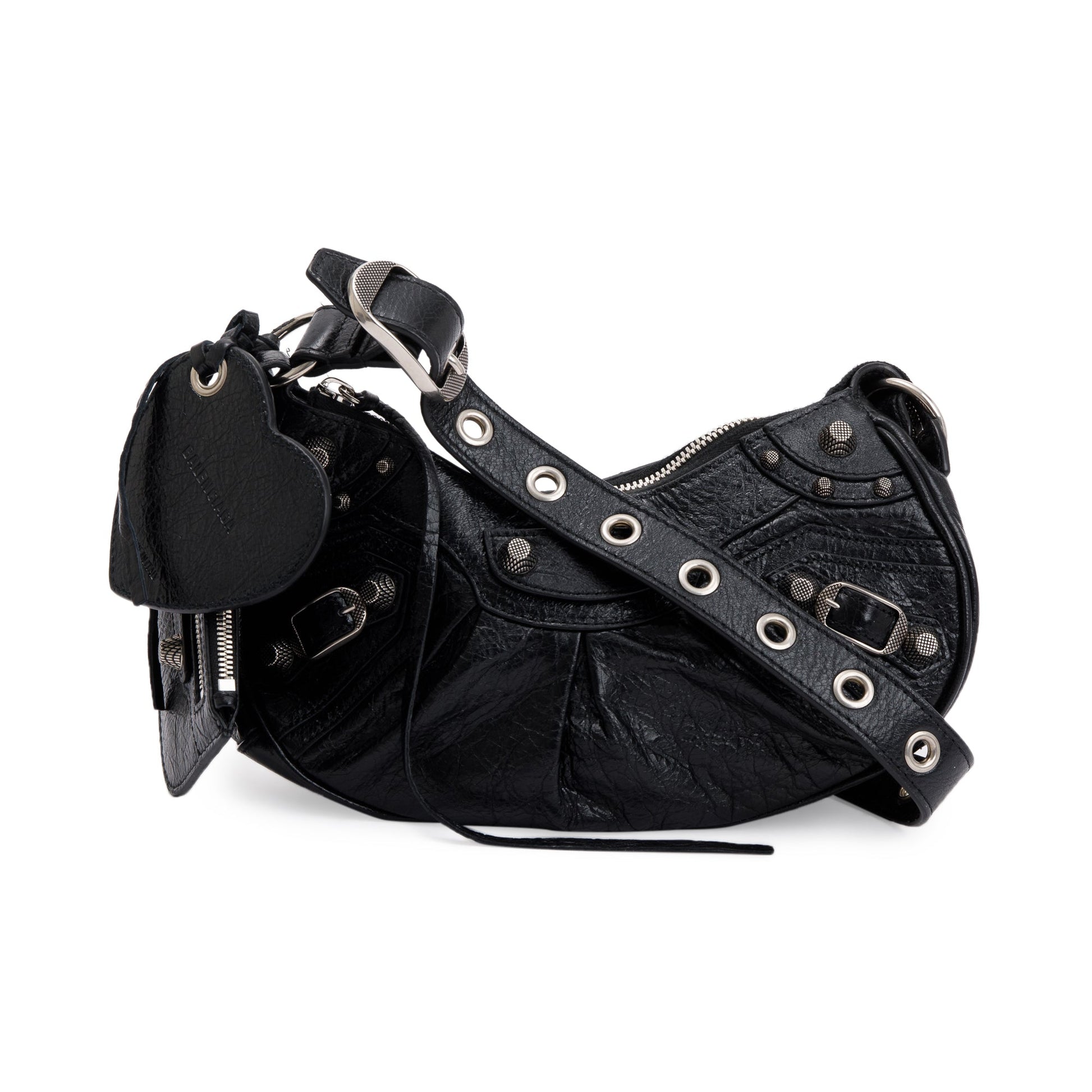 Balenciaga Arena Calfskin Le Cagole Xs Shoulder Bag Leather Black Bag 47467
