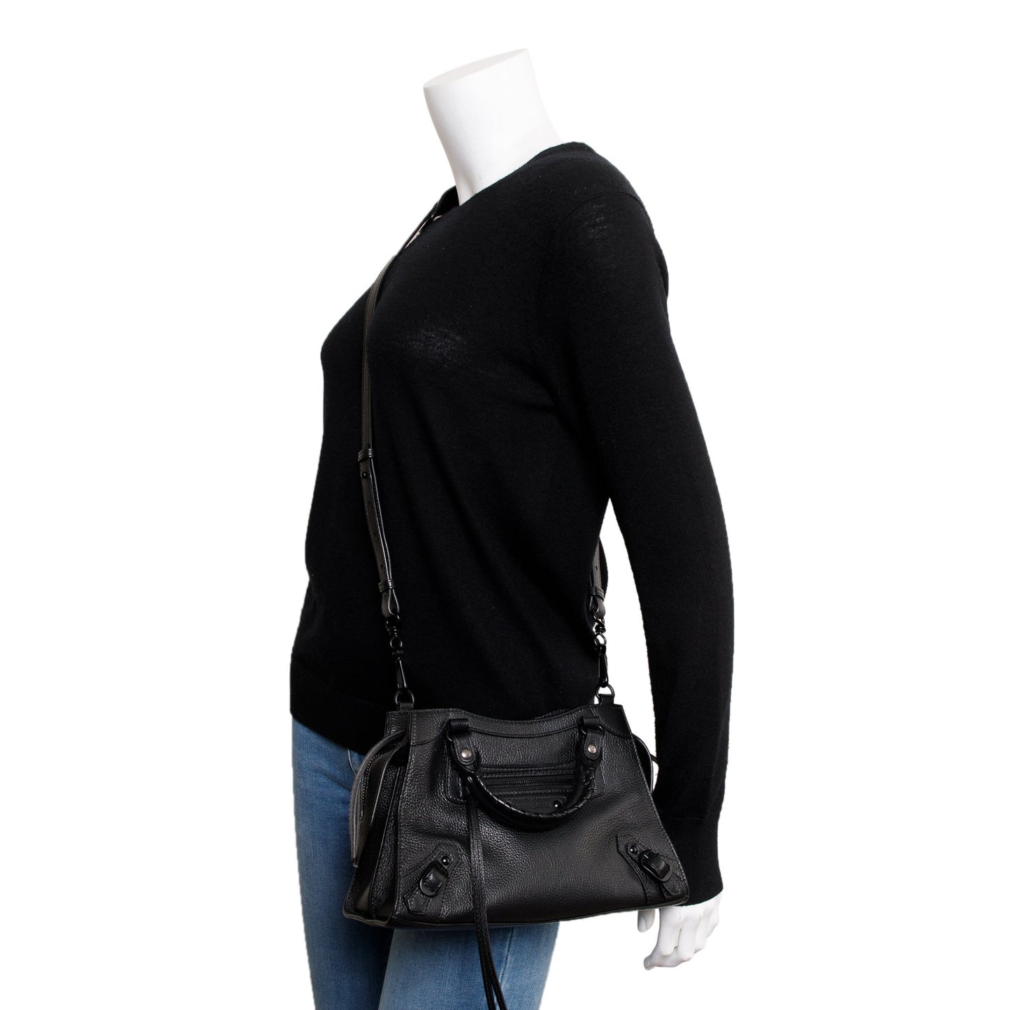Balenciaga Calfskin Neo Classic Xs City Bag Leather Black Travel Bag
