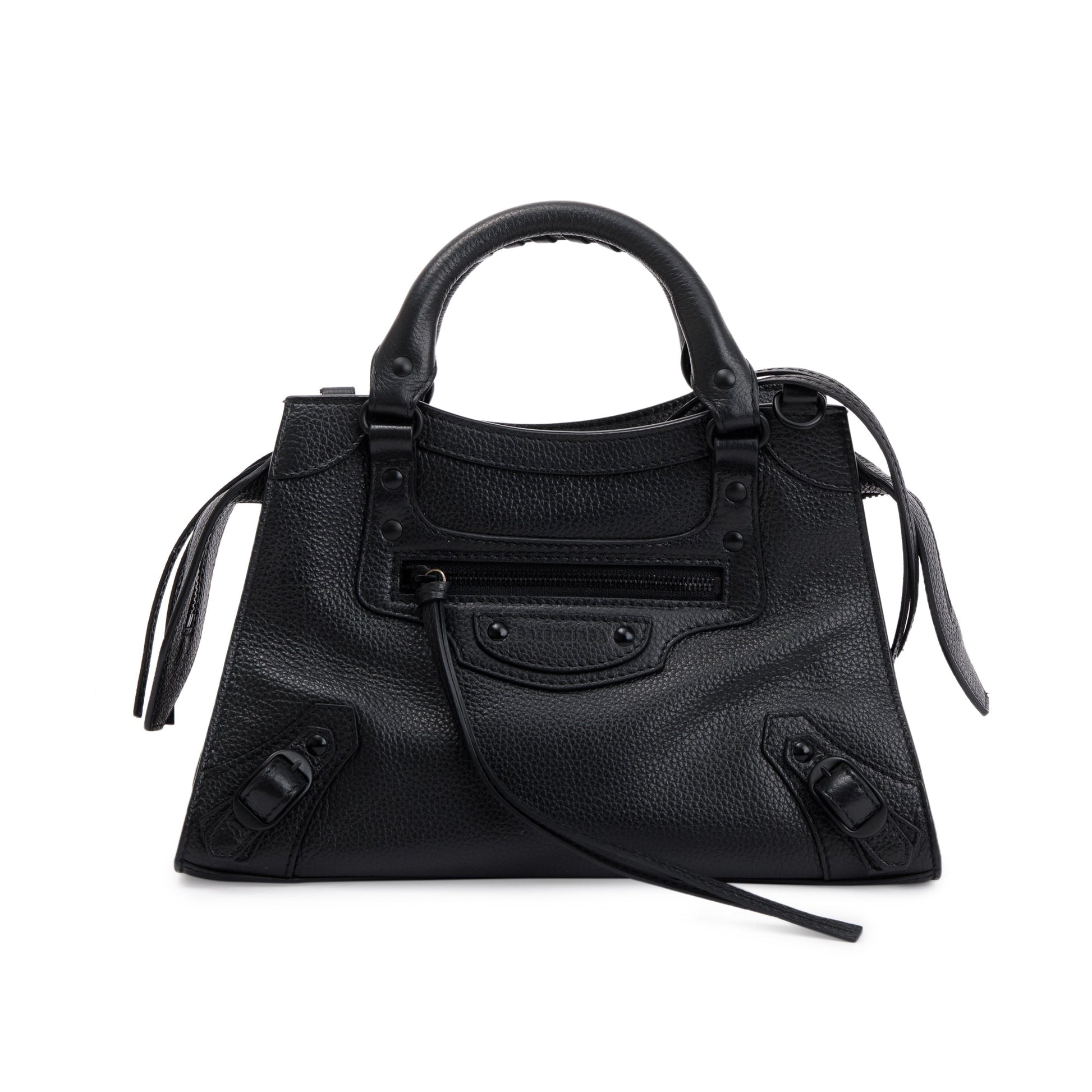 Balenciaga Calfskin Neo Classic Xs City Bag Leather Black Travel Bag