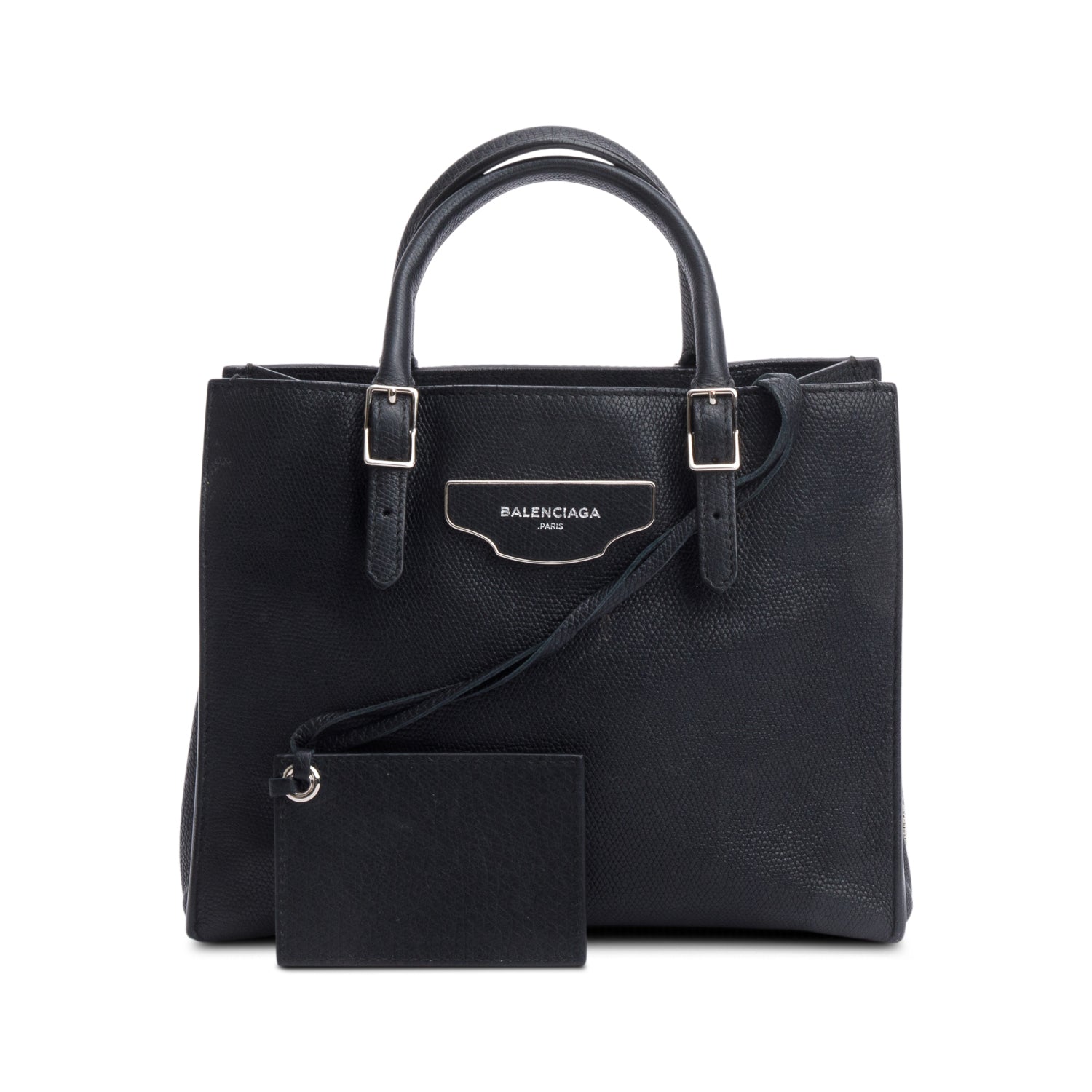 Balenciaga Veau Papier Tote Black Mini Tote Bag